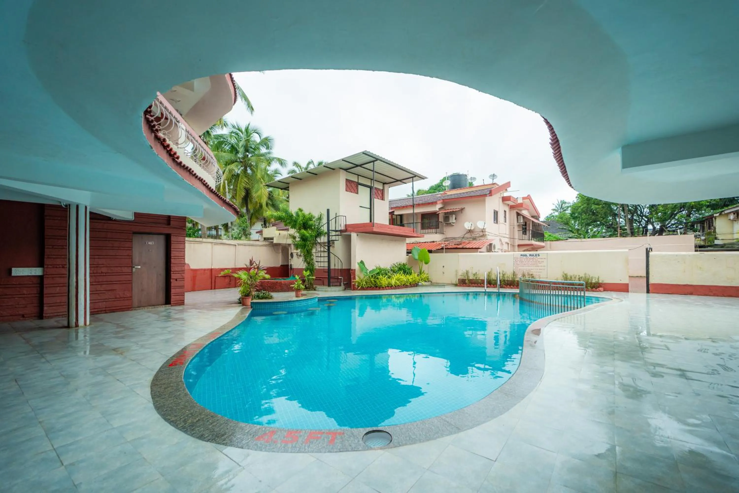 Swimming pool in Treebo Sunshine Beach Resort