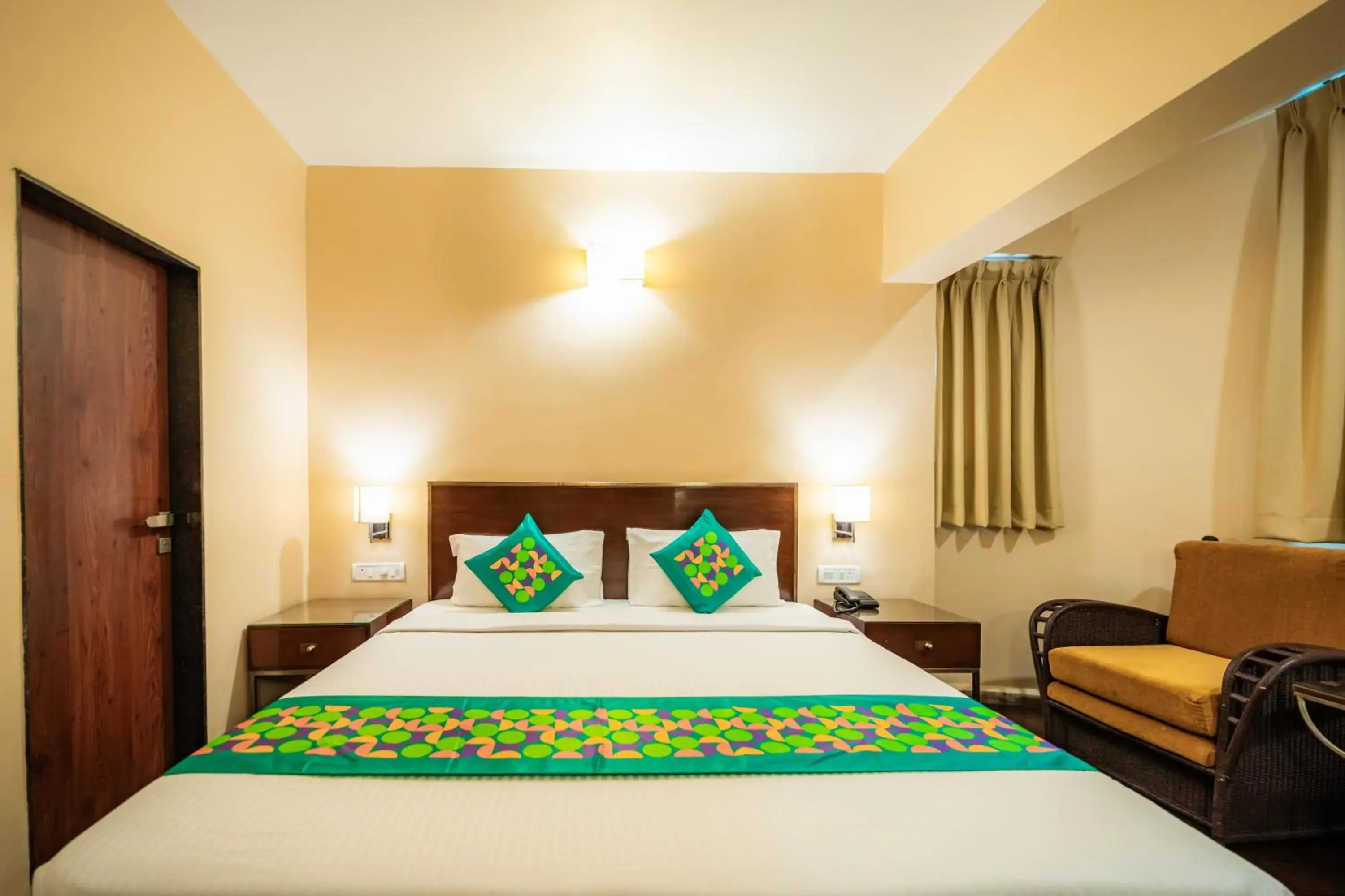 Bedroom, Bed in Treebo Sunshine Beach Resort Bedroom, Bed in Treebo Sunshine Beach Resort