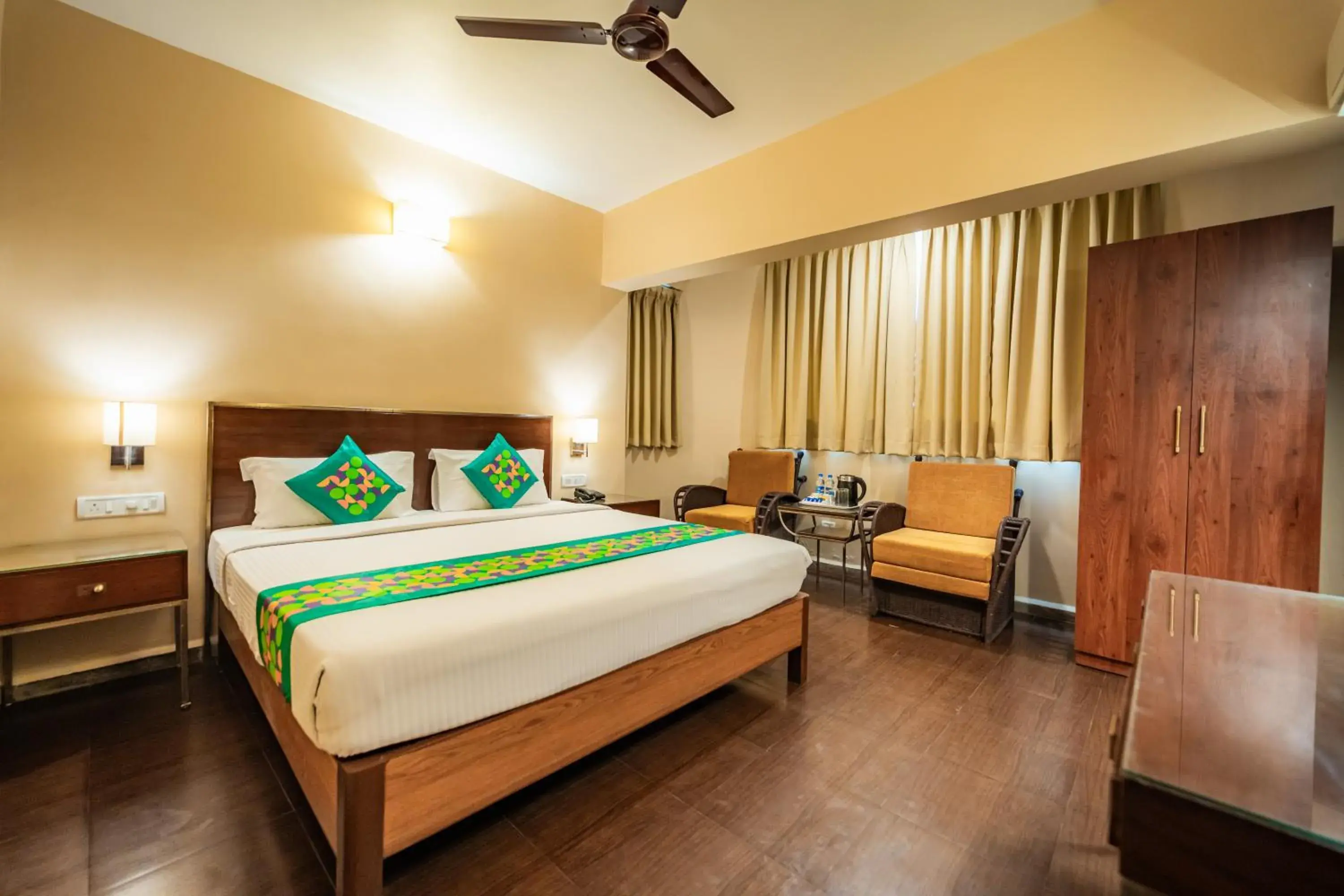 Bedroom, Bed in Treebo Sunshine Beach Resort Bedroom, Bed in Treebo Sunshine Beach Resort