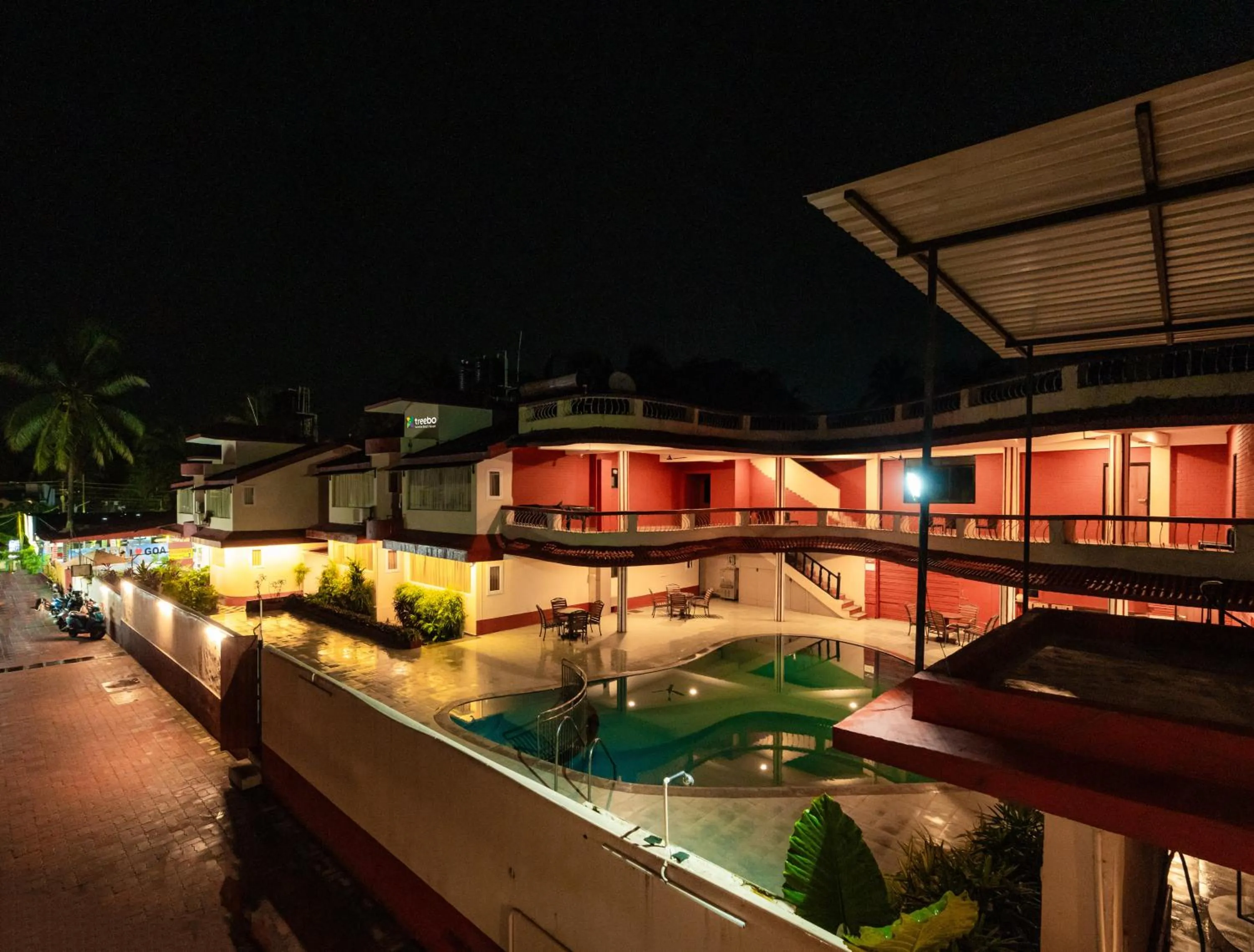 Pool view in Treebo Sunshine Beach Resort