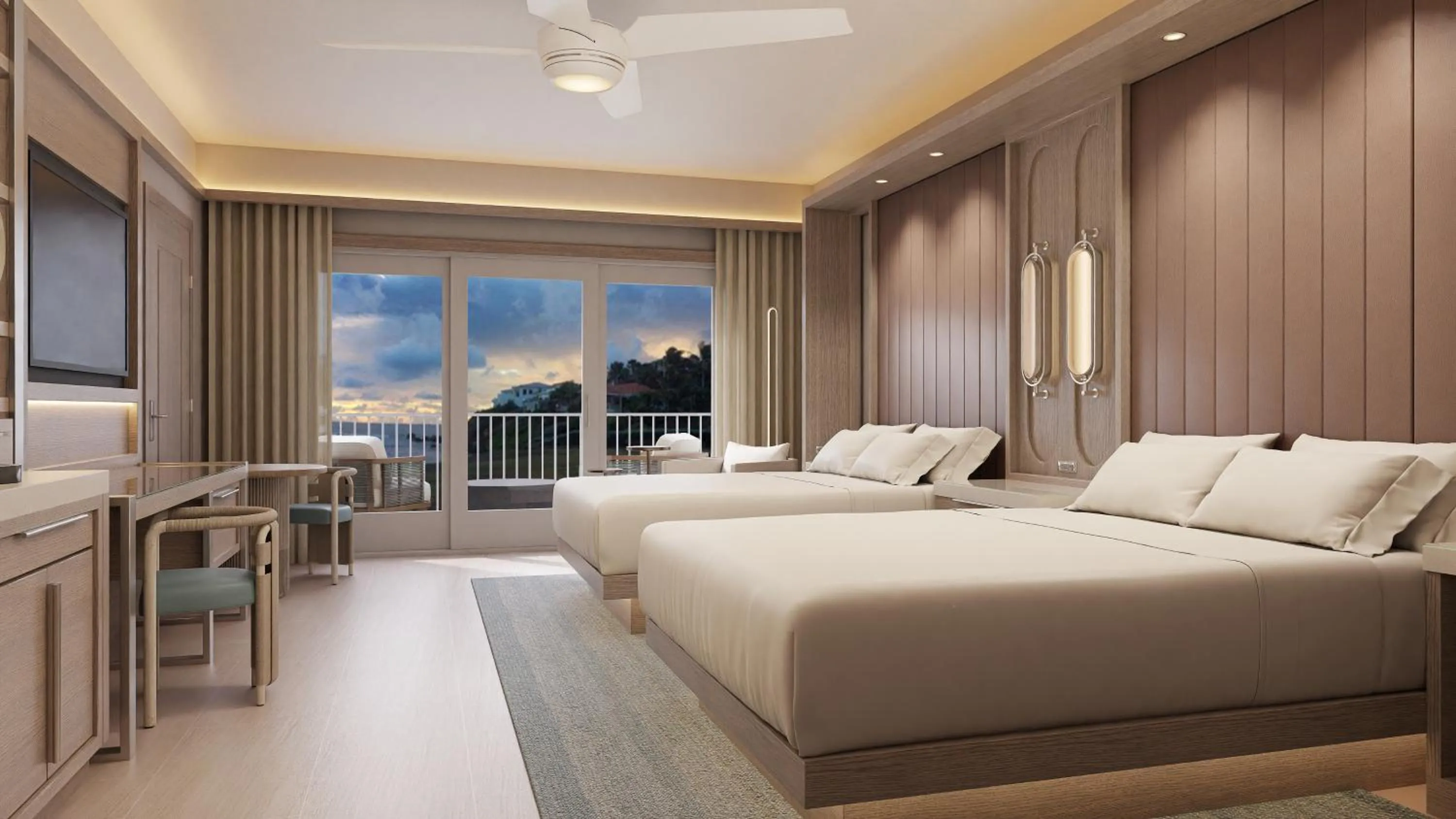 Bed in JW Marriott St Maarten Beach Resort & Spa