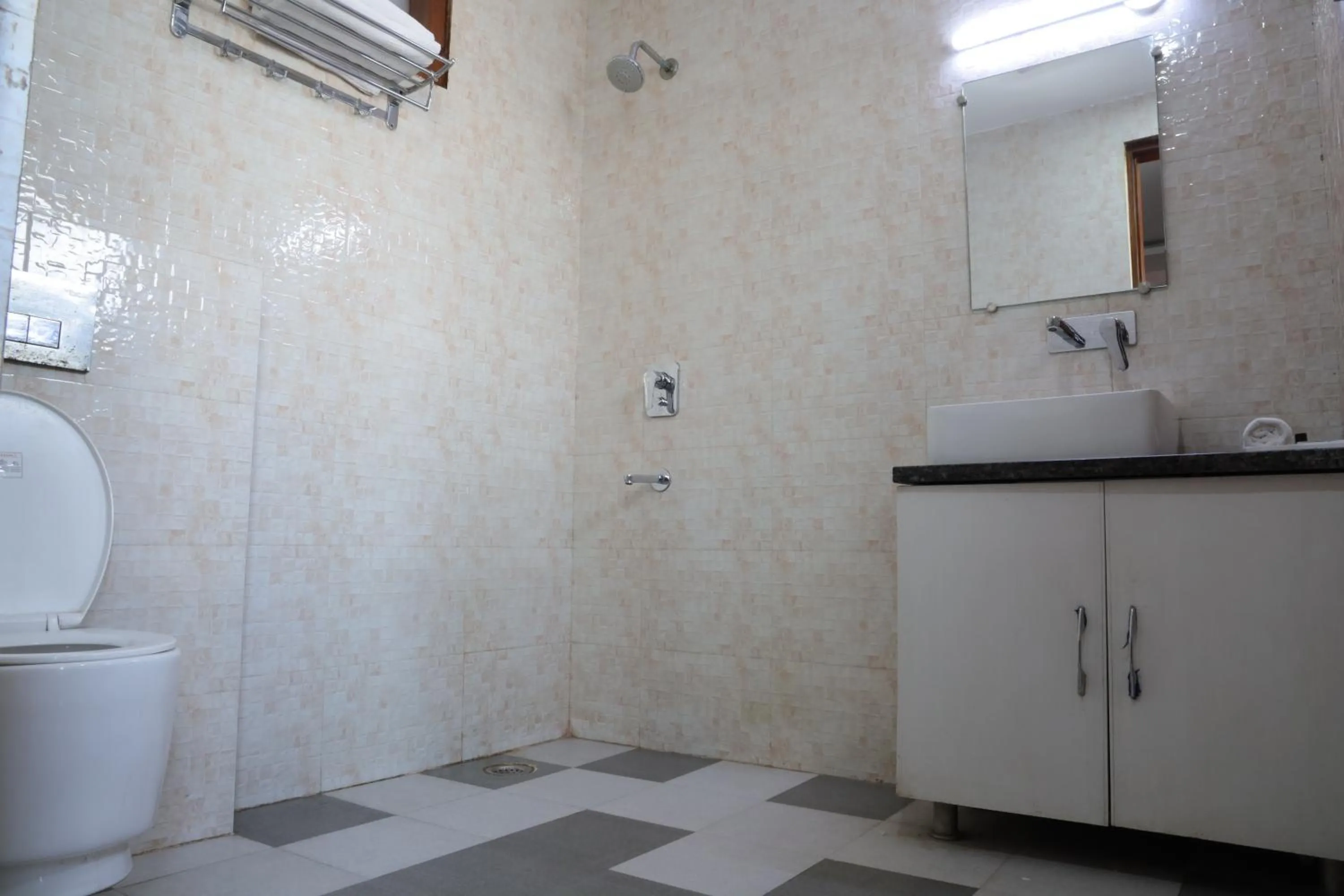 Bathroom in The Sandalwood Hotel I Sec-38 I Near Medanta Medicity Gurgaon