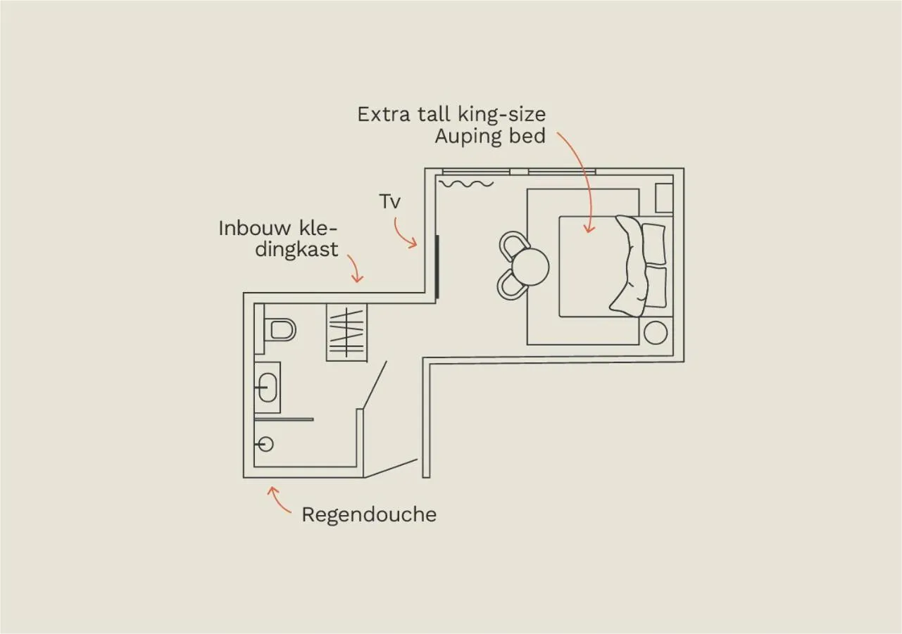 Floor plan in Hotel Ryder I Den Bosch - Vught