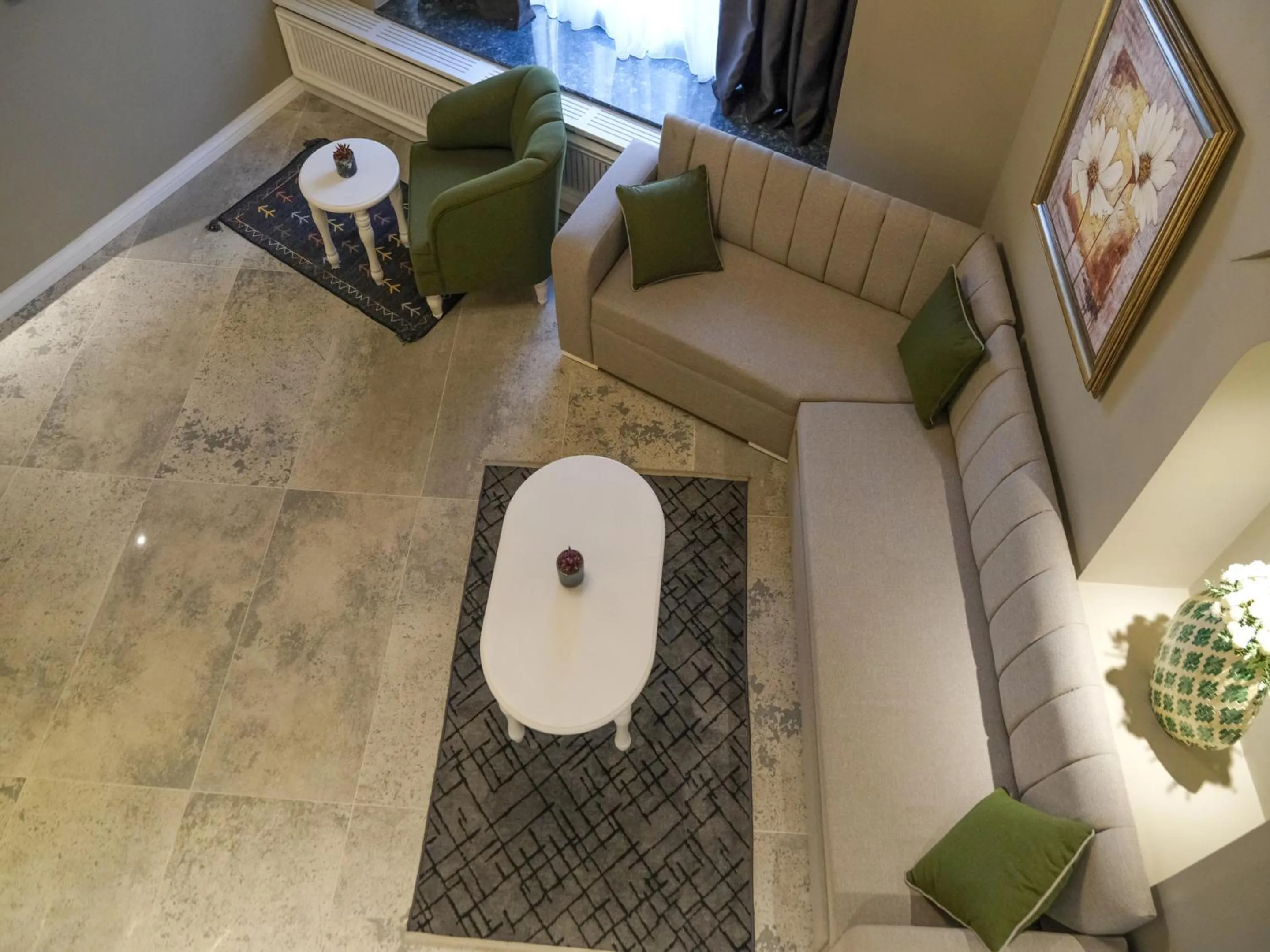 Living room in Palazzo Suit Karaköy