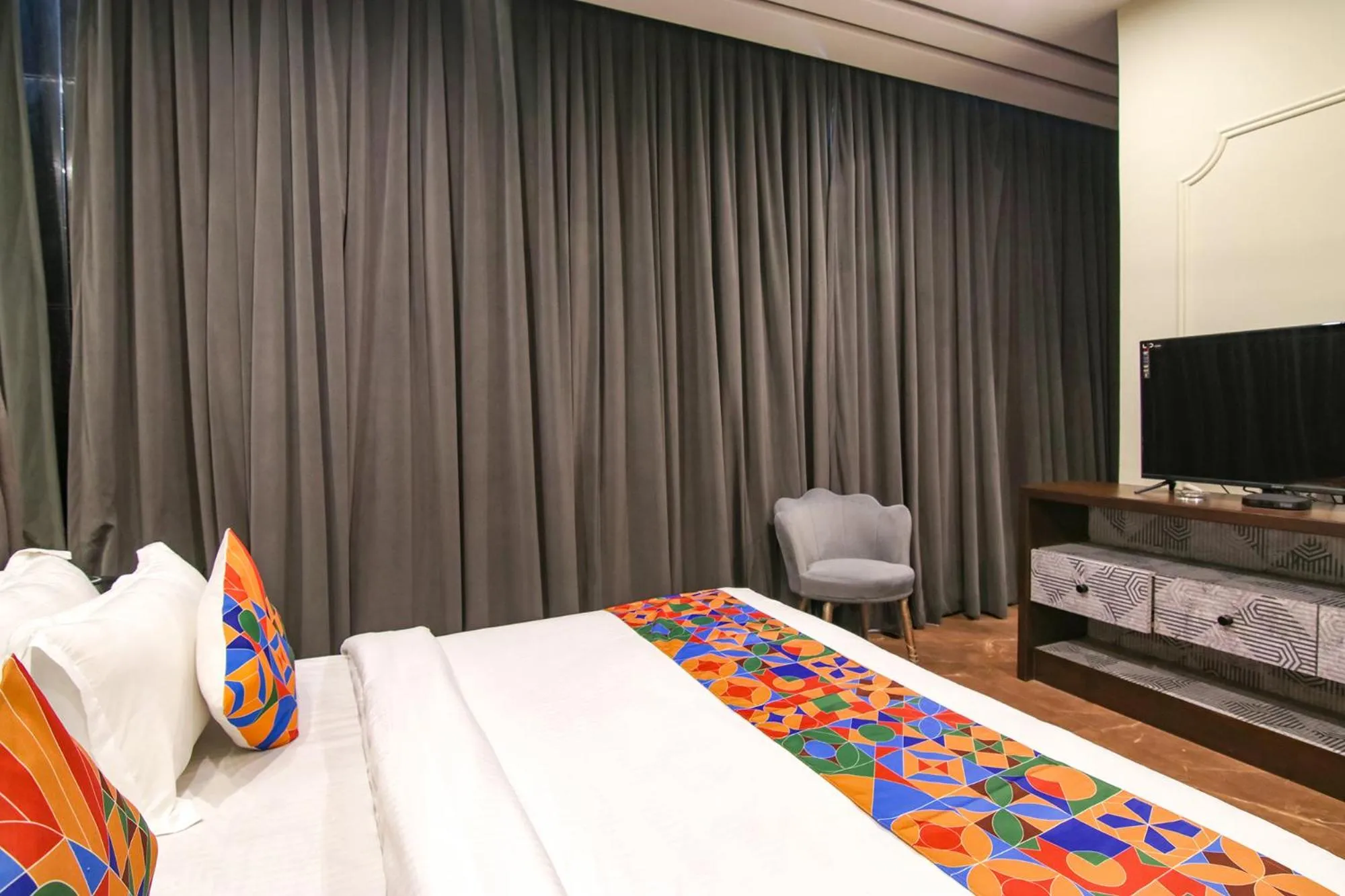 Bed in FabHotel Prime K9 Crown