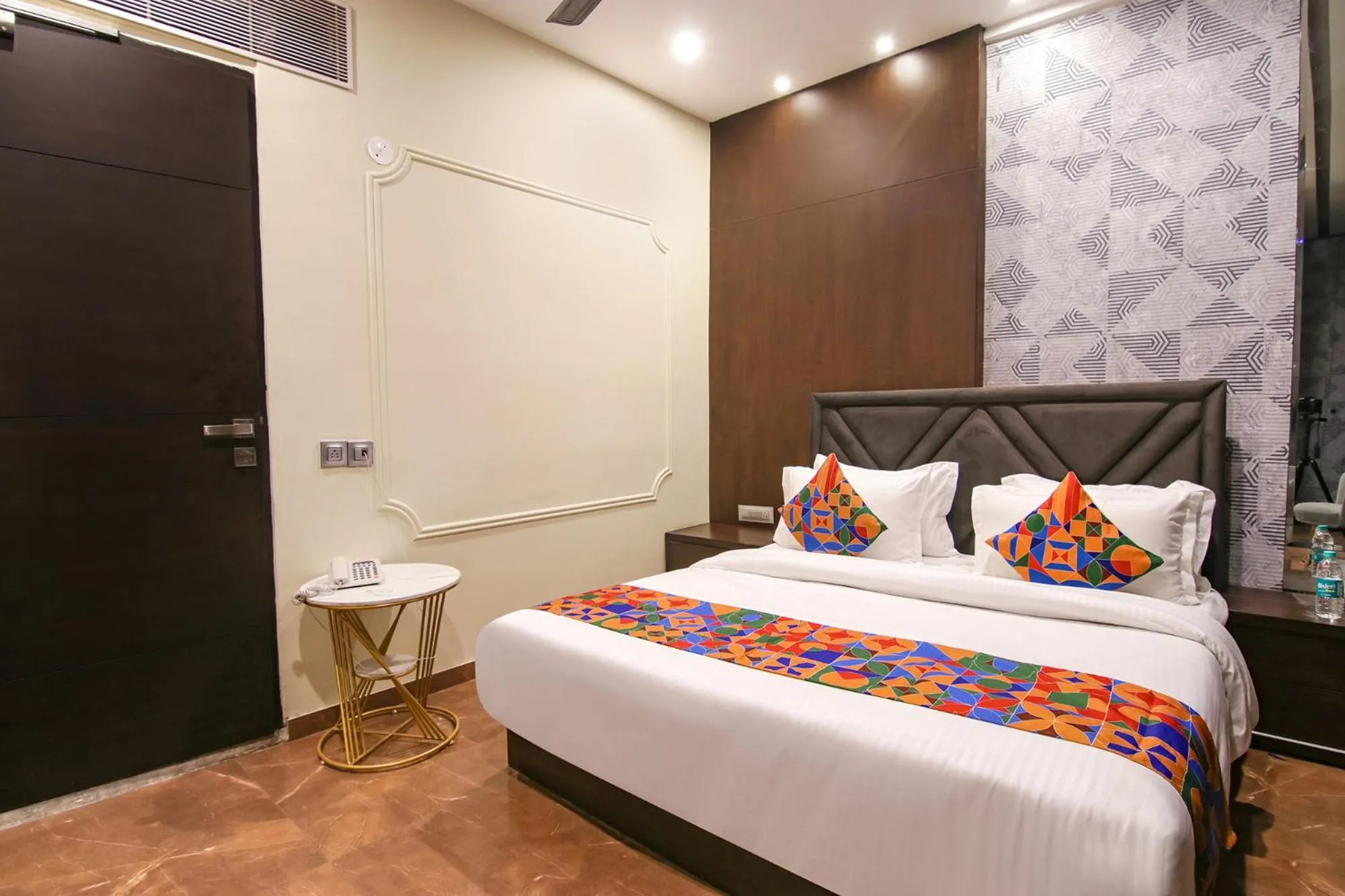 Bed in FabHotel Prime K9 Crown