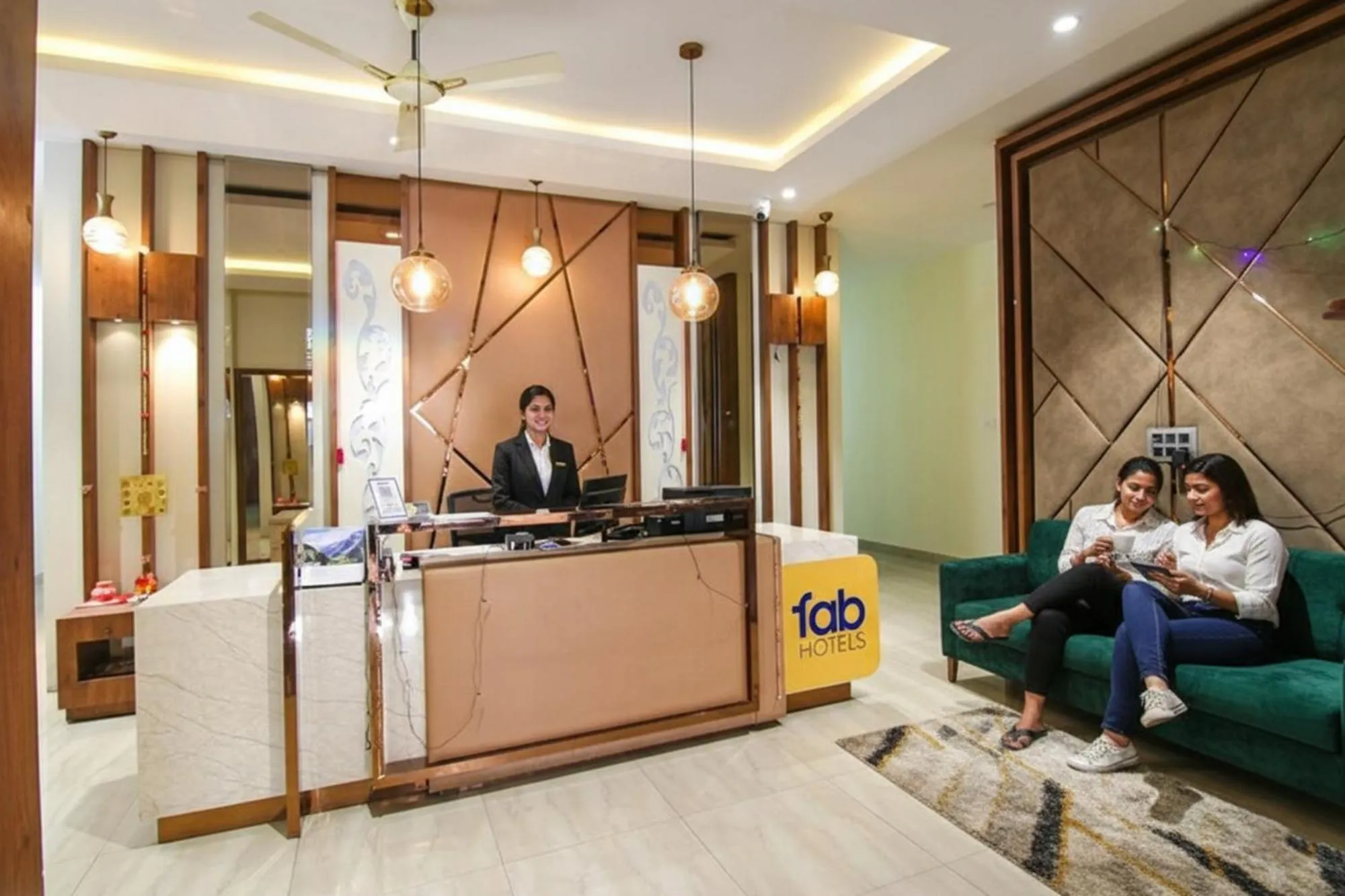 Lobby or reception in FabHotel K9 Regency