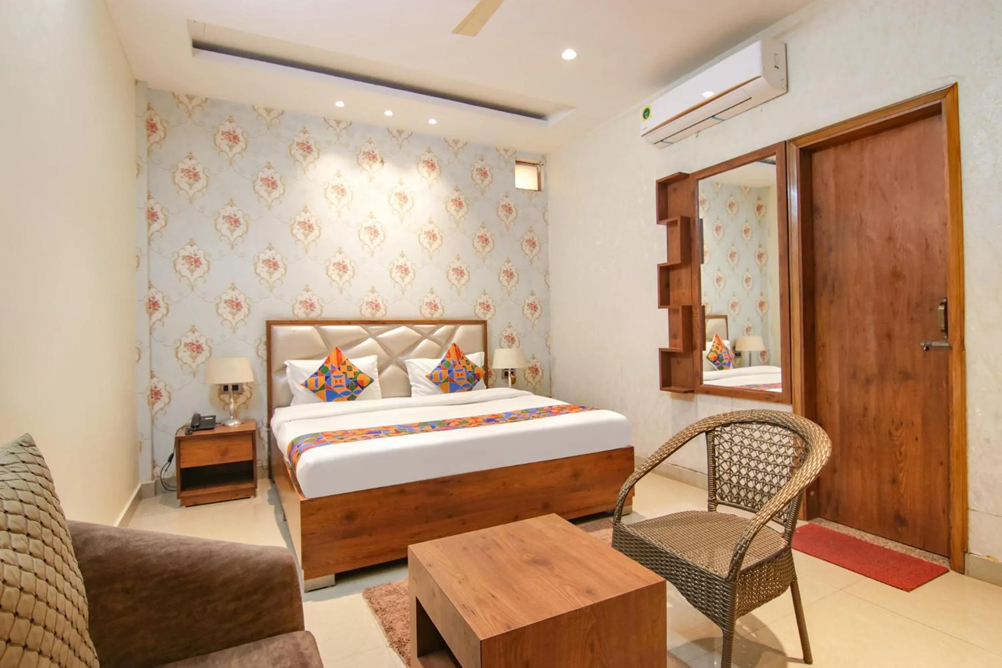 Bed in FabHotel K9 Regency