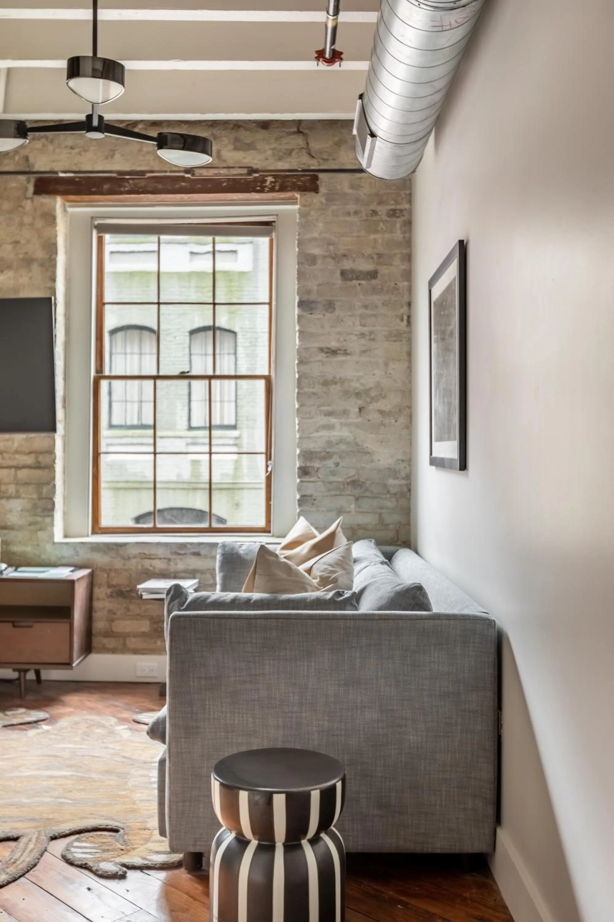 Living room in Ironworks Building