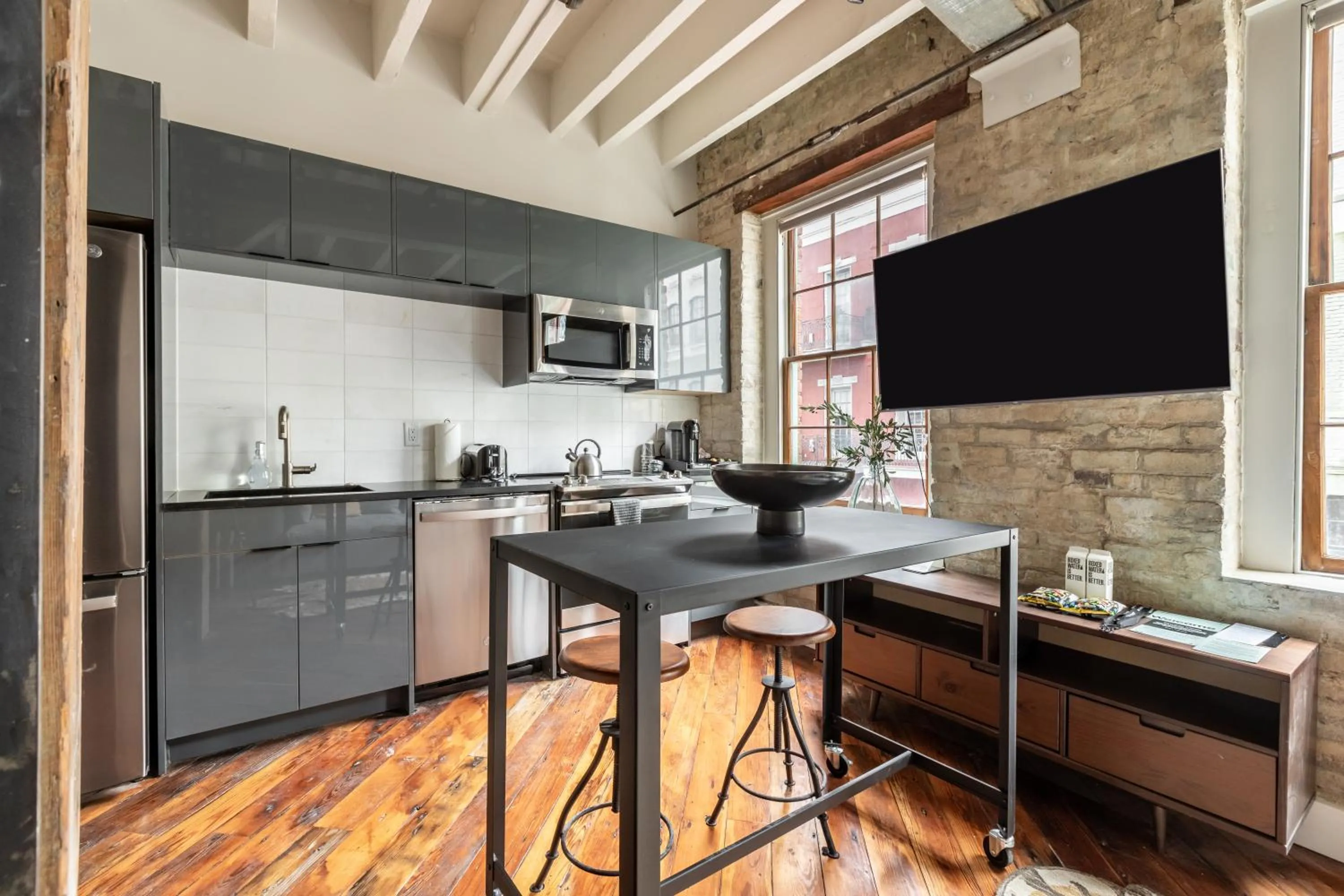 Dining area in Ironworks Building