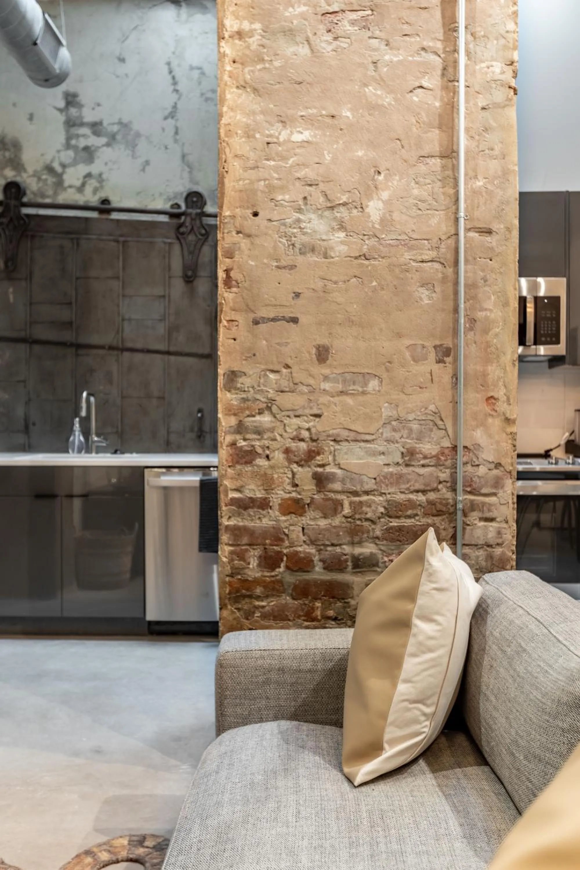 Living room in Ironworks Building