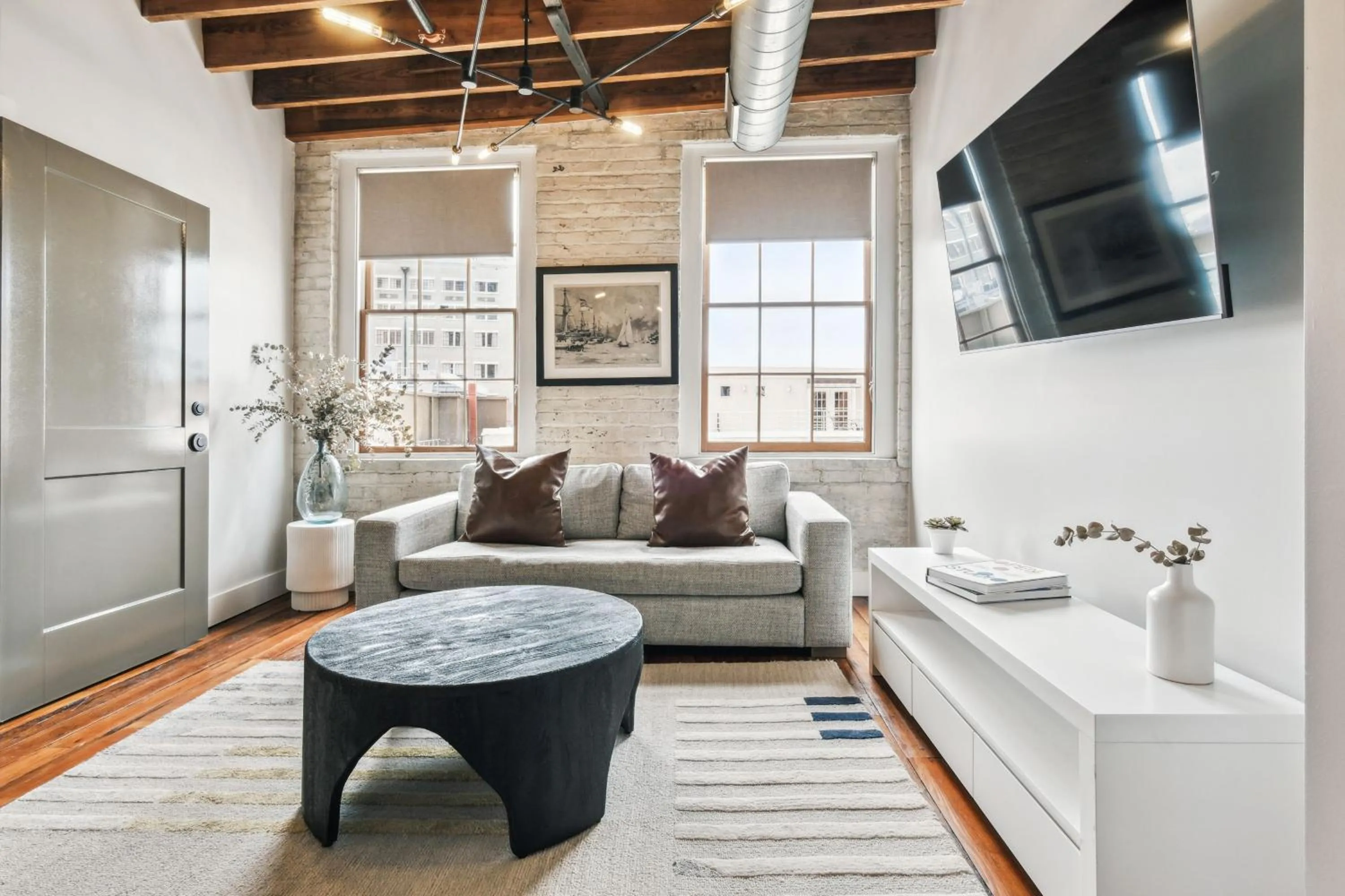 Living room in Ironworks Building