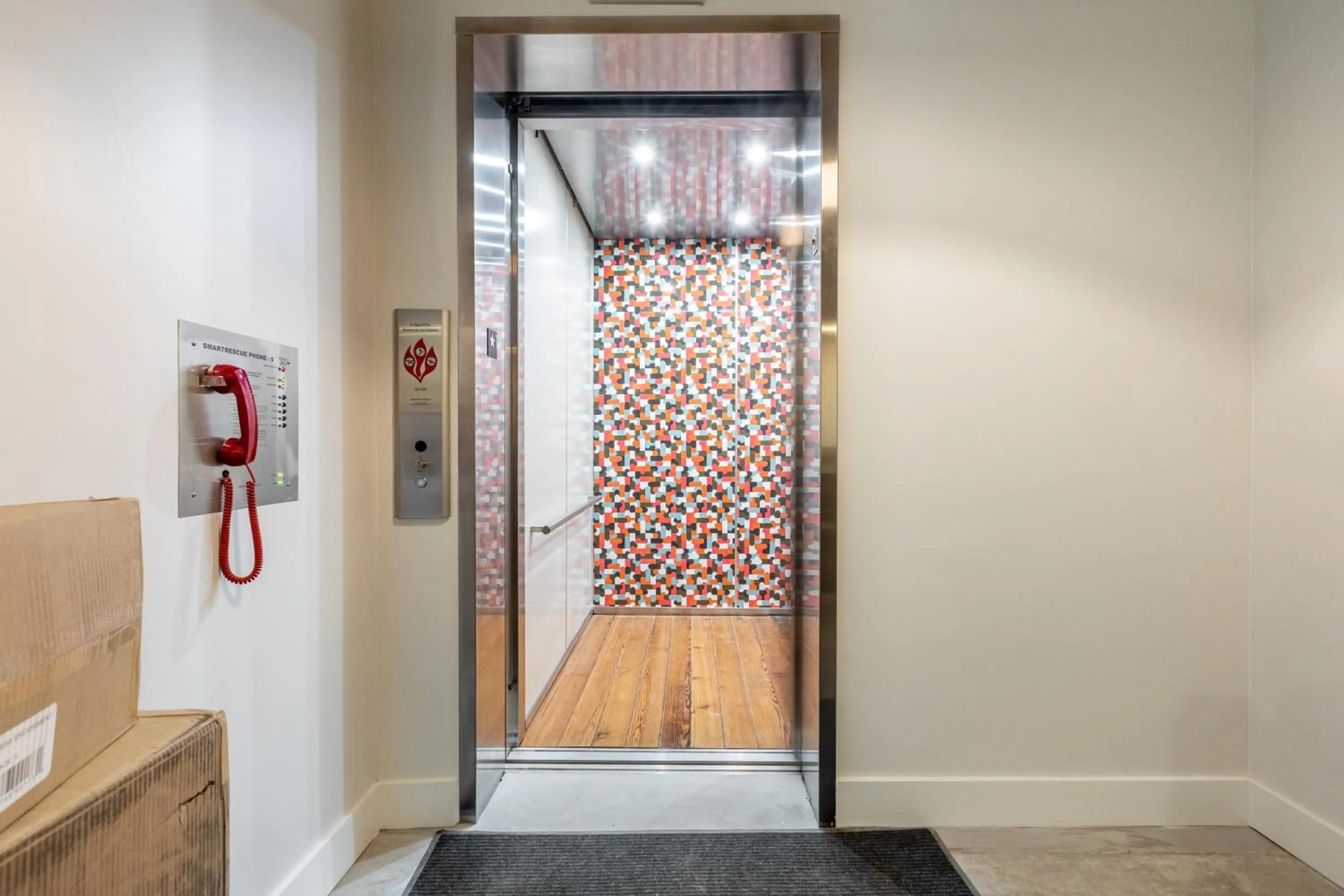 elevator in Ironworks Building