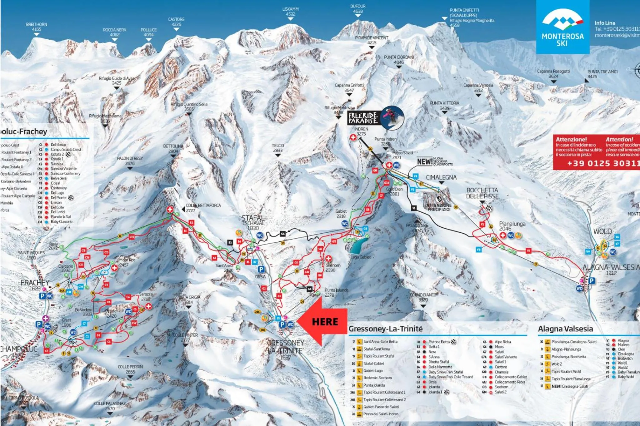 Nearby landmark in 5 Minutes from Monterosa Ski, Small Cottage