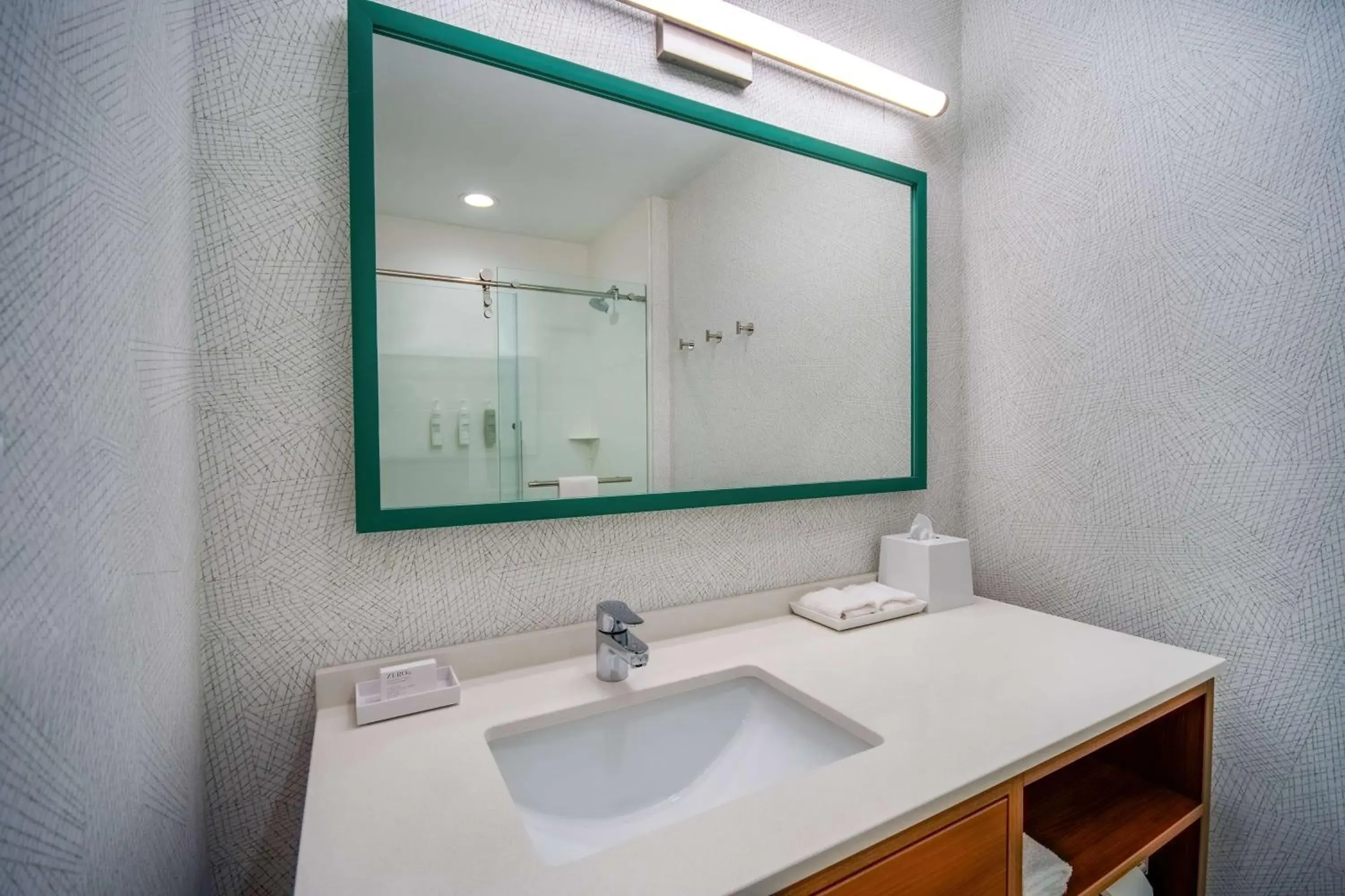 Bathroom in Home2 Suites By Hilton West Chester Cincinnati Bathroom in Home2 Suites By Hilton West Chester Cincinnati