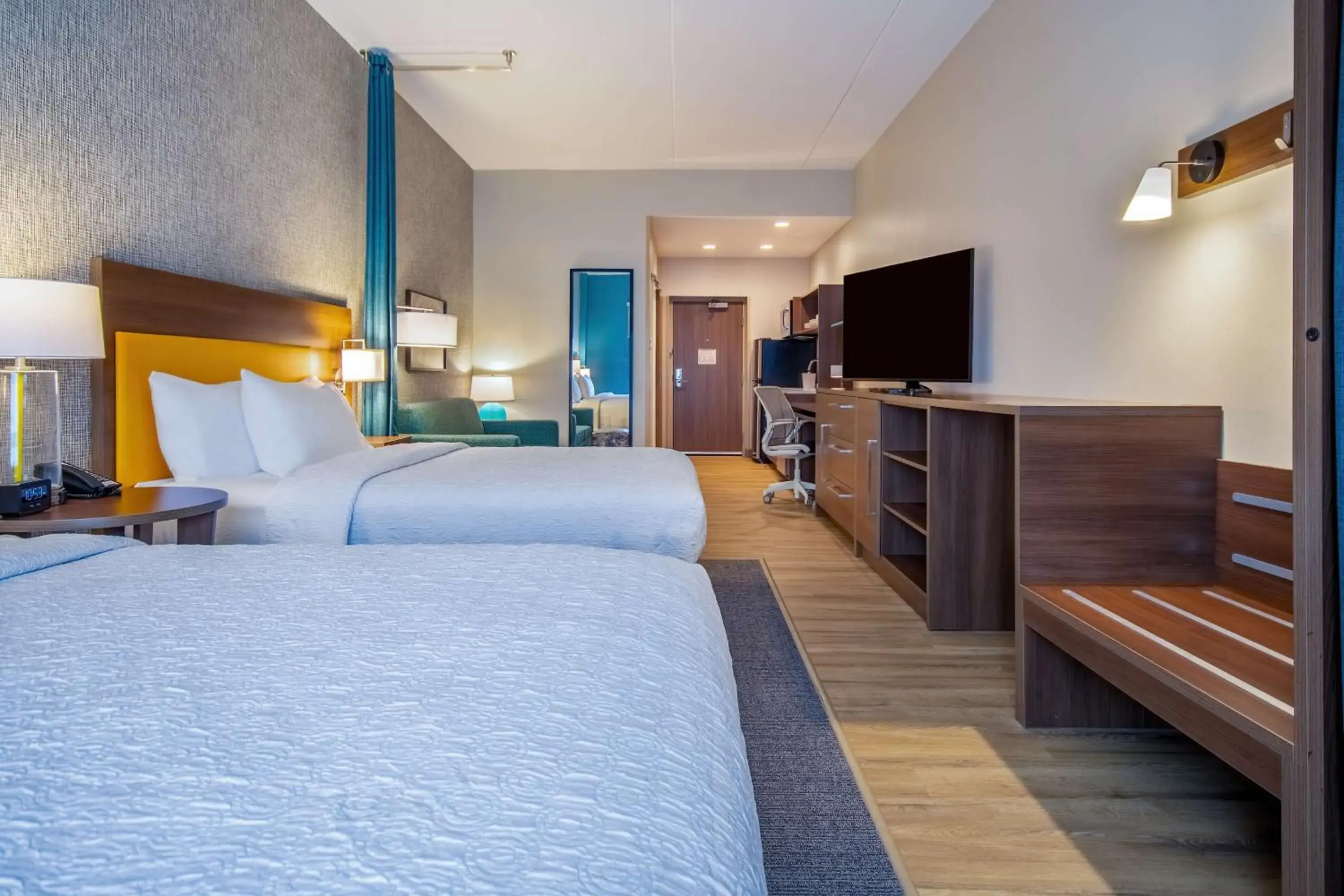 Bed in Home2 Suites By Hilton West Chester Cincinnati Bed in Home2 Suites By Hilton West Chester Cincinnati