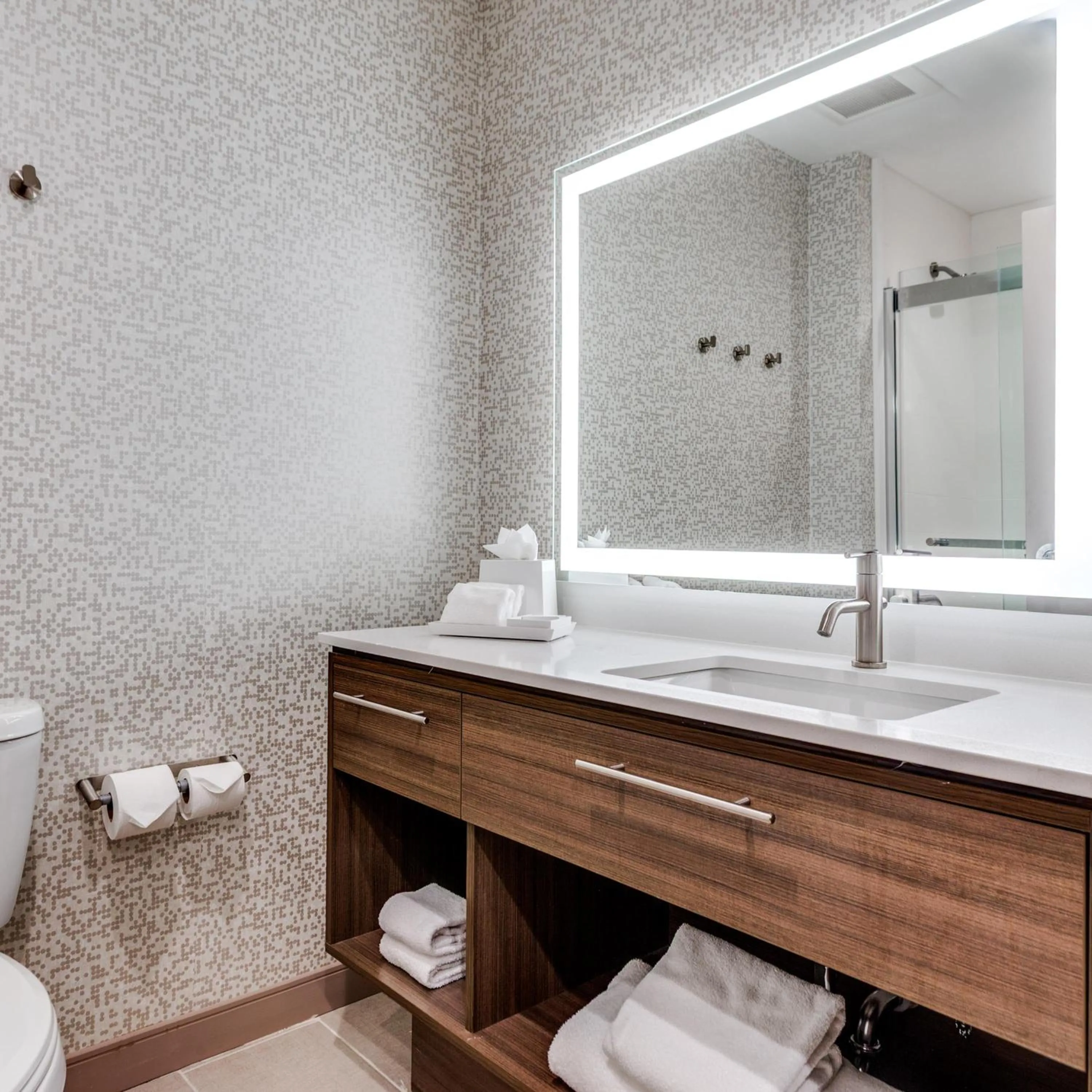 Bathroom in Home2 Suites By Hilton Fort Worth Arlington West