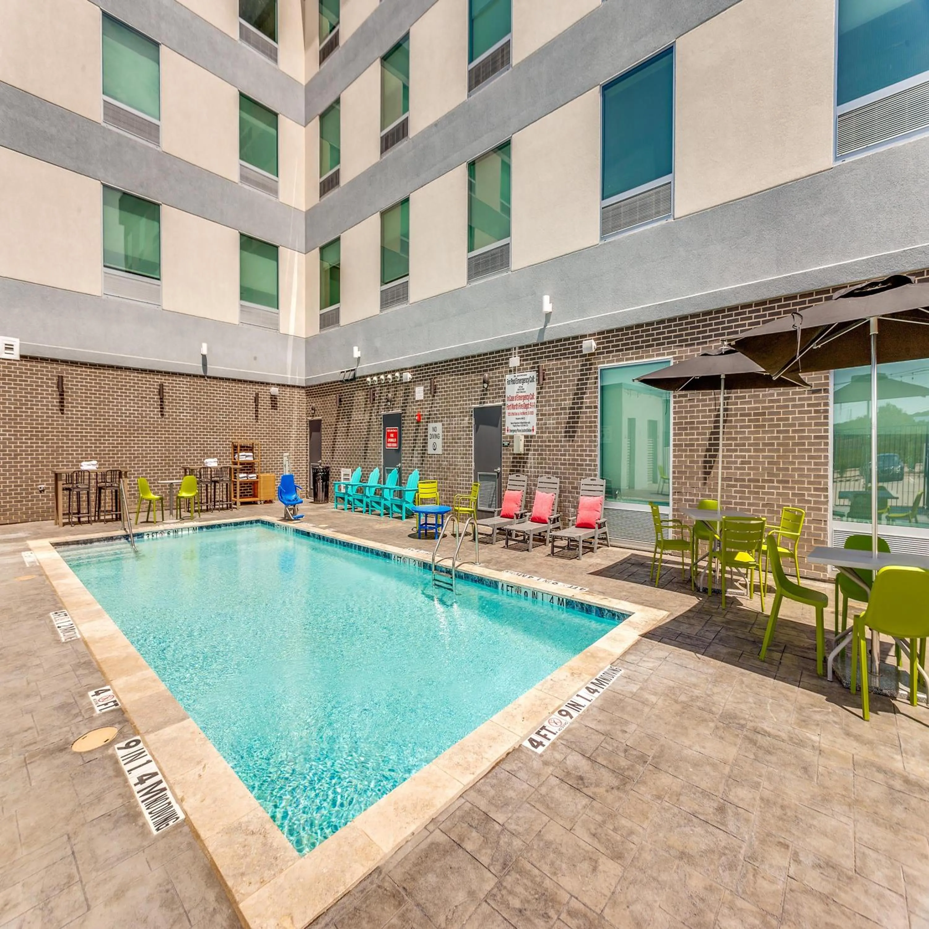 Pool view in Home2 Suites By Hilton Fort Worth Arlington West