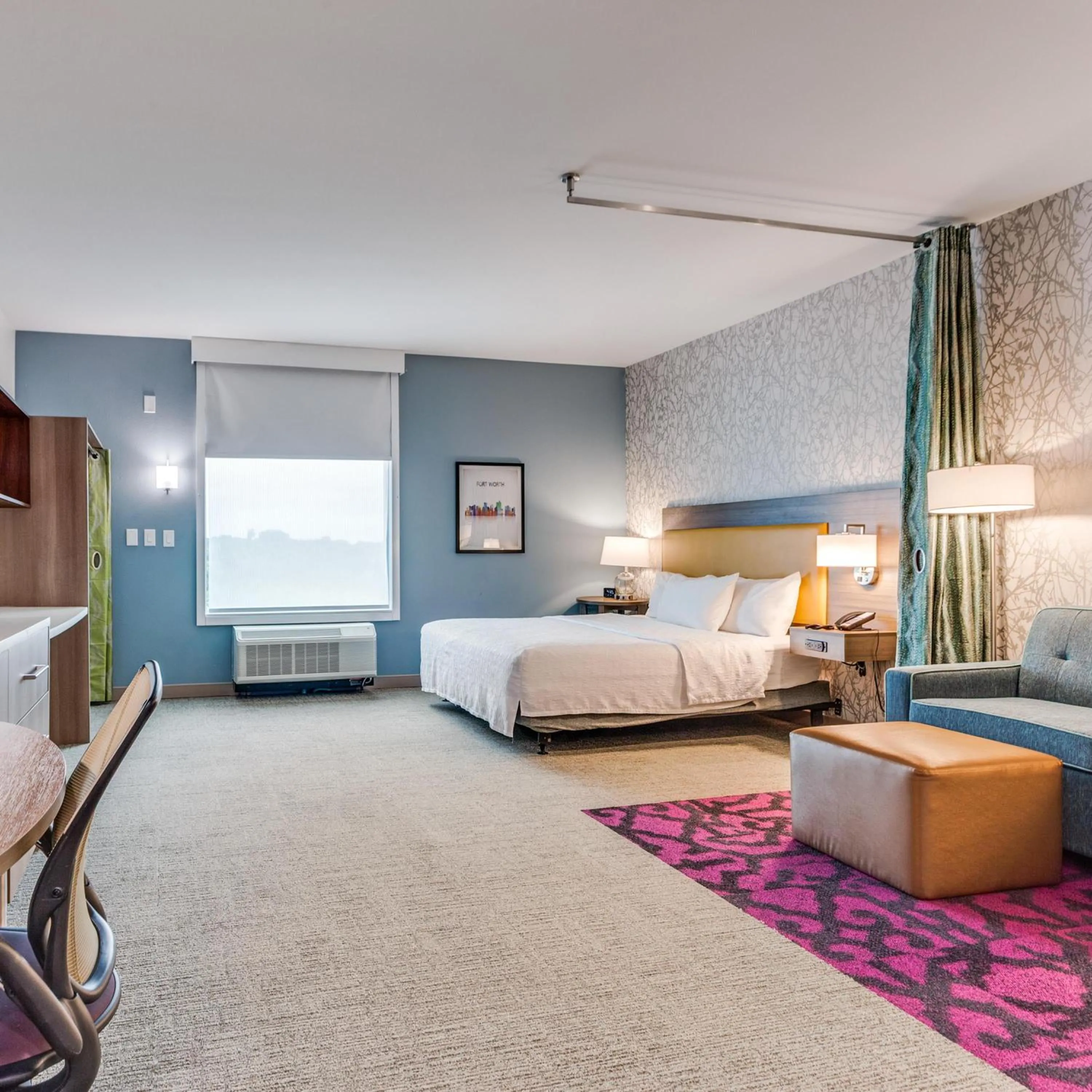 Bed in Home2 Suites By Hilton Fort Worth Arlington West