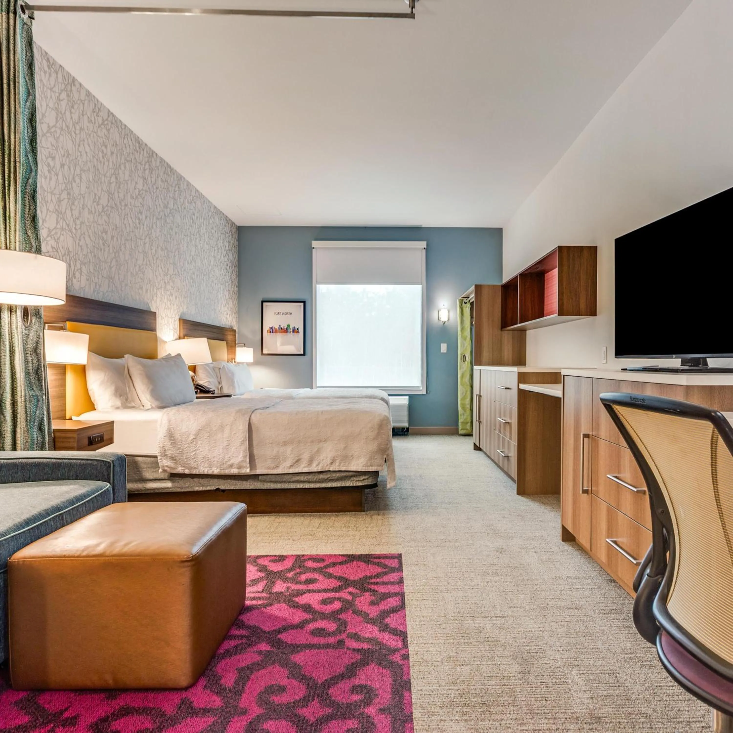 Bed in Home2 Suites By Hilton Fort Worth Arlington West