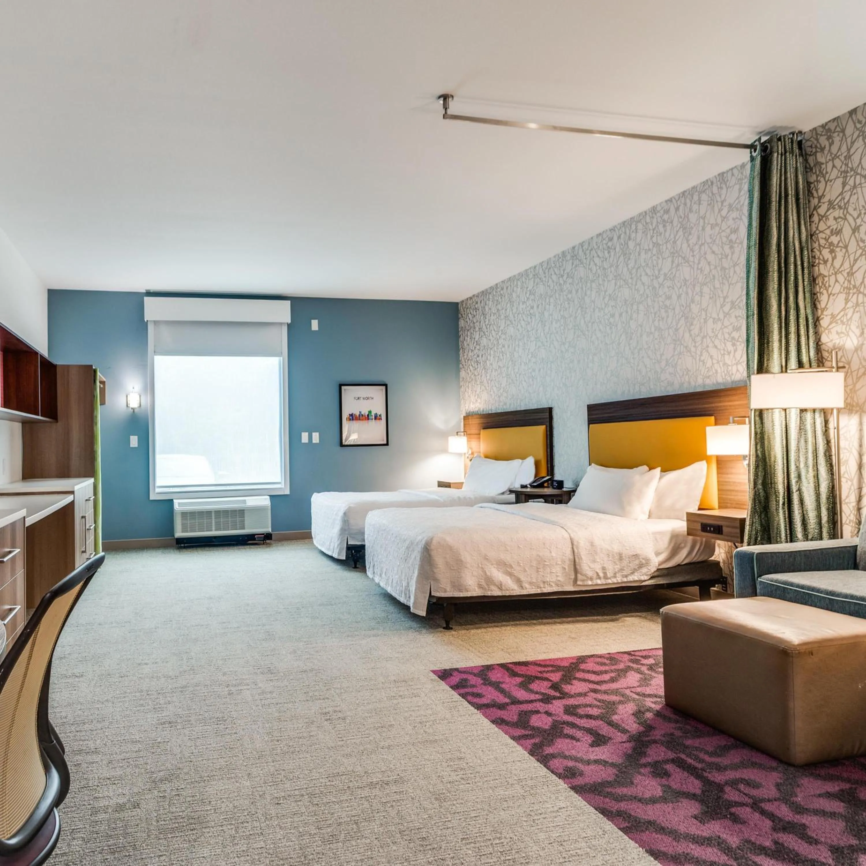 Bed in Home2 Suites By Hilton Fort Worth Arlington West