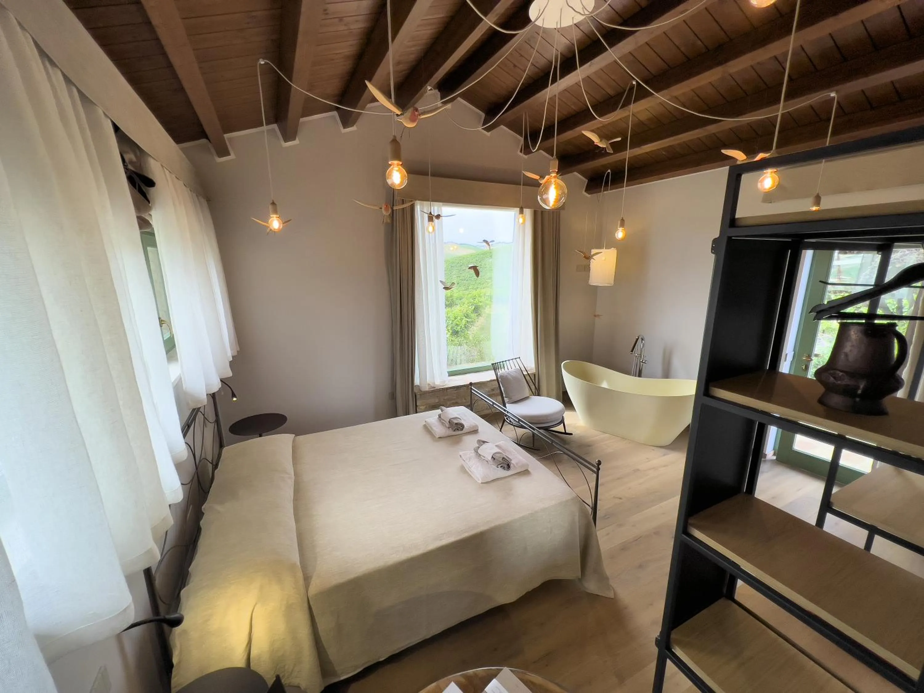 Bed in Relais Cocci Grifoni - Panoramic Wine Resort