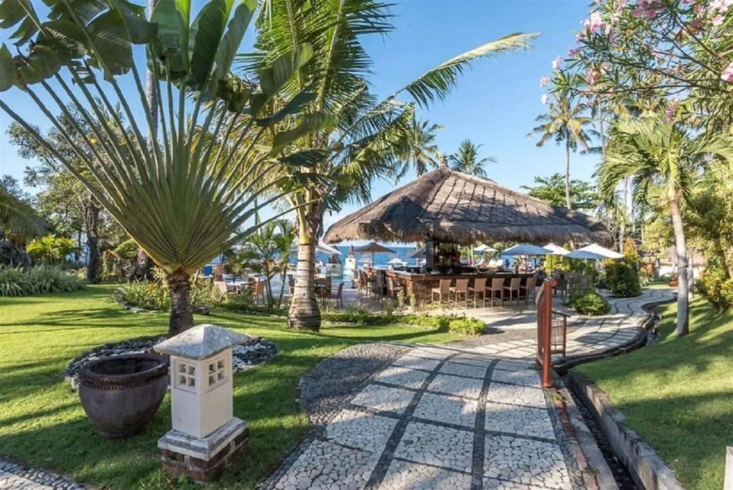 Pool view in Siddhartha Oceanfront Resort & Spa Bali