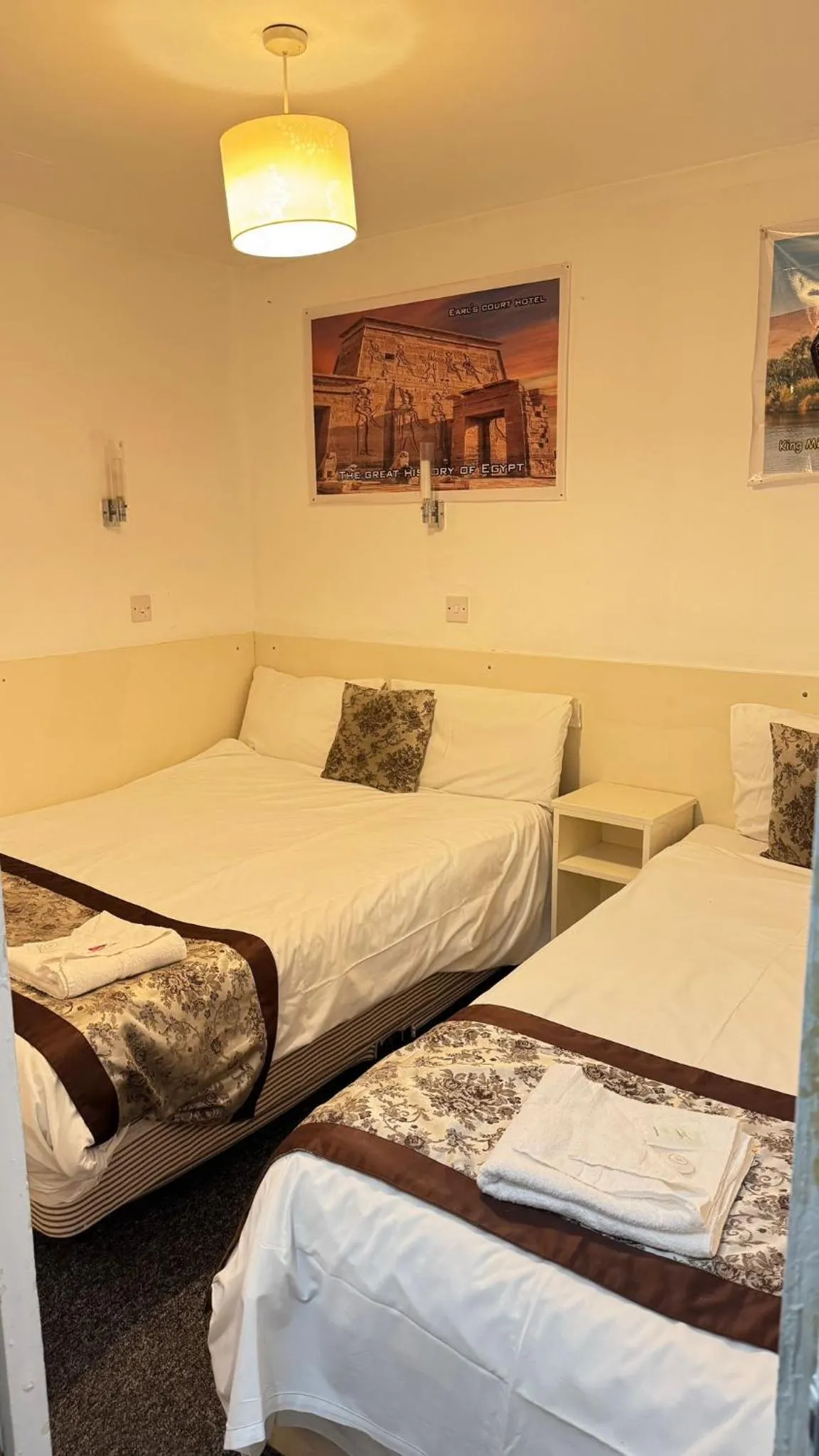 Bed in Earls Court Hotel