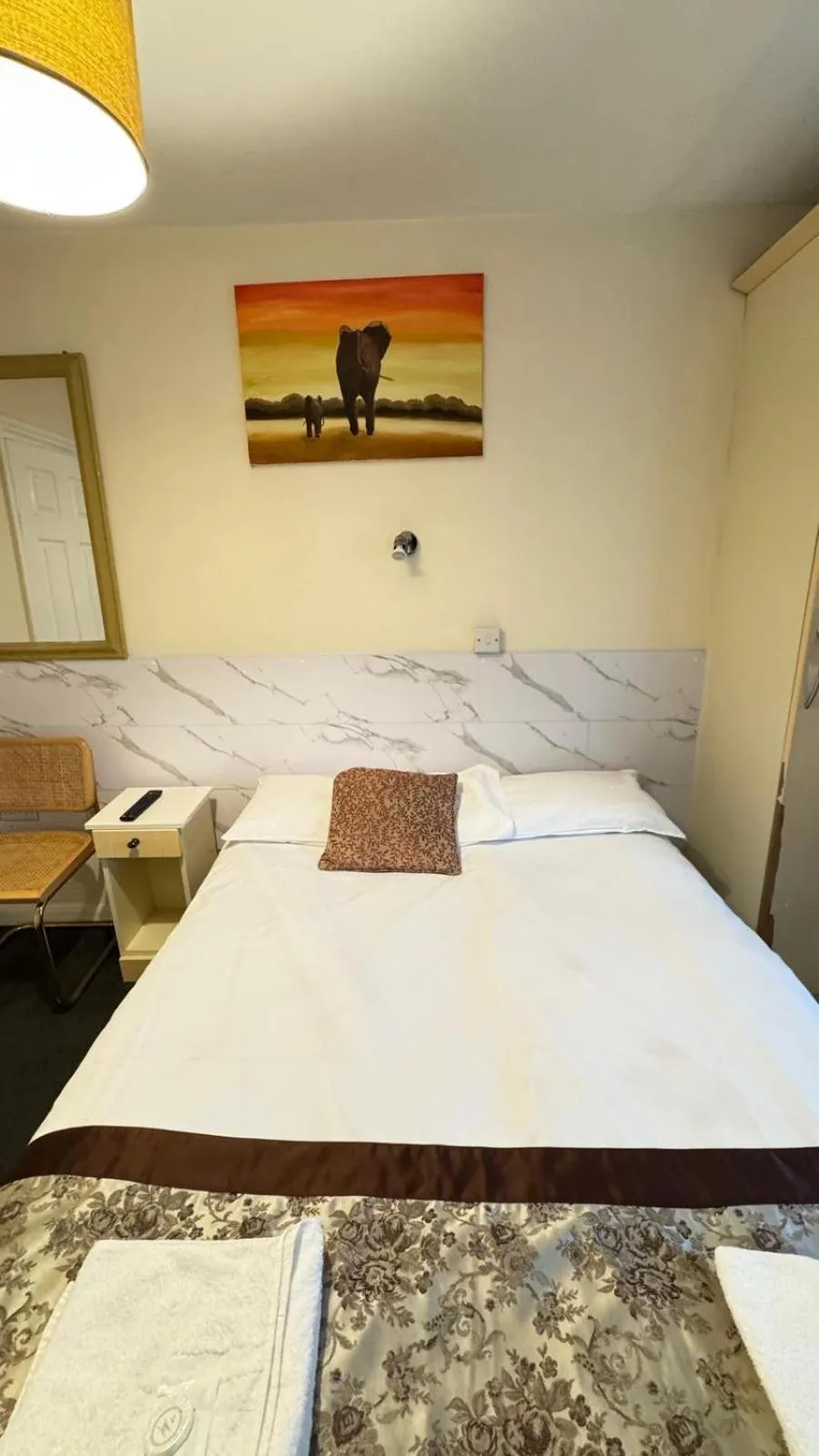 Bed in Earls Court Hotel