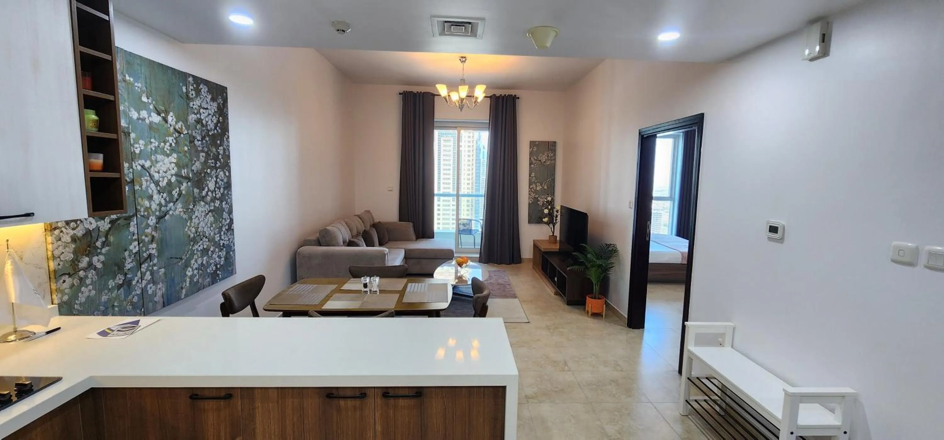 Living room in Preatoni Tower - JLT by Golden Casa