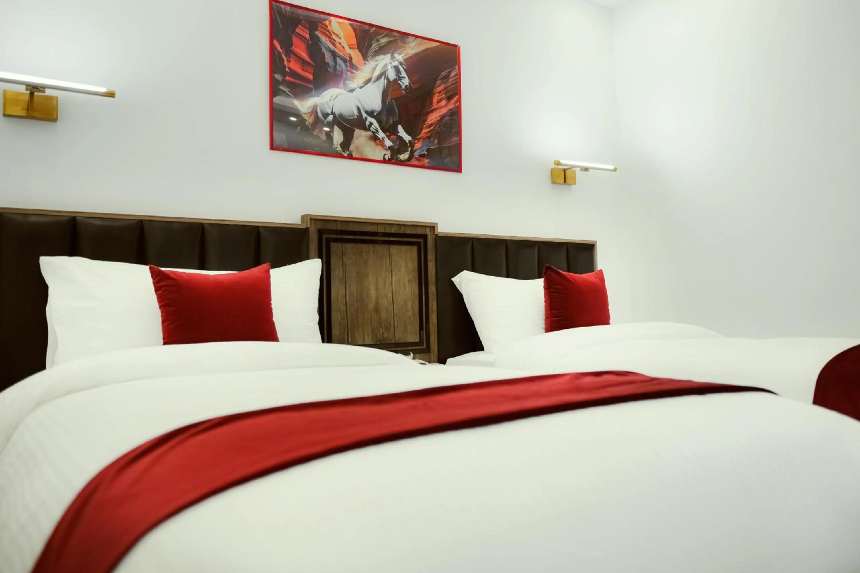 Bed in Petra Bermudez Hotel