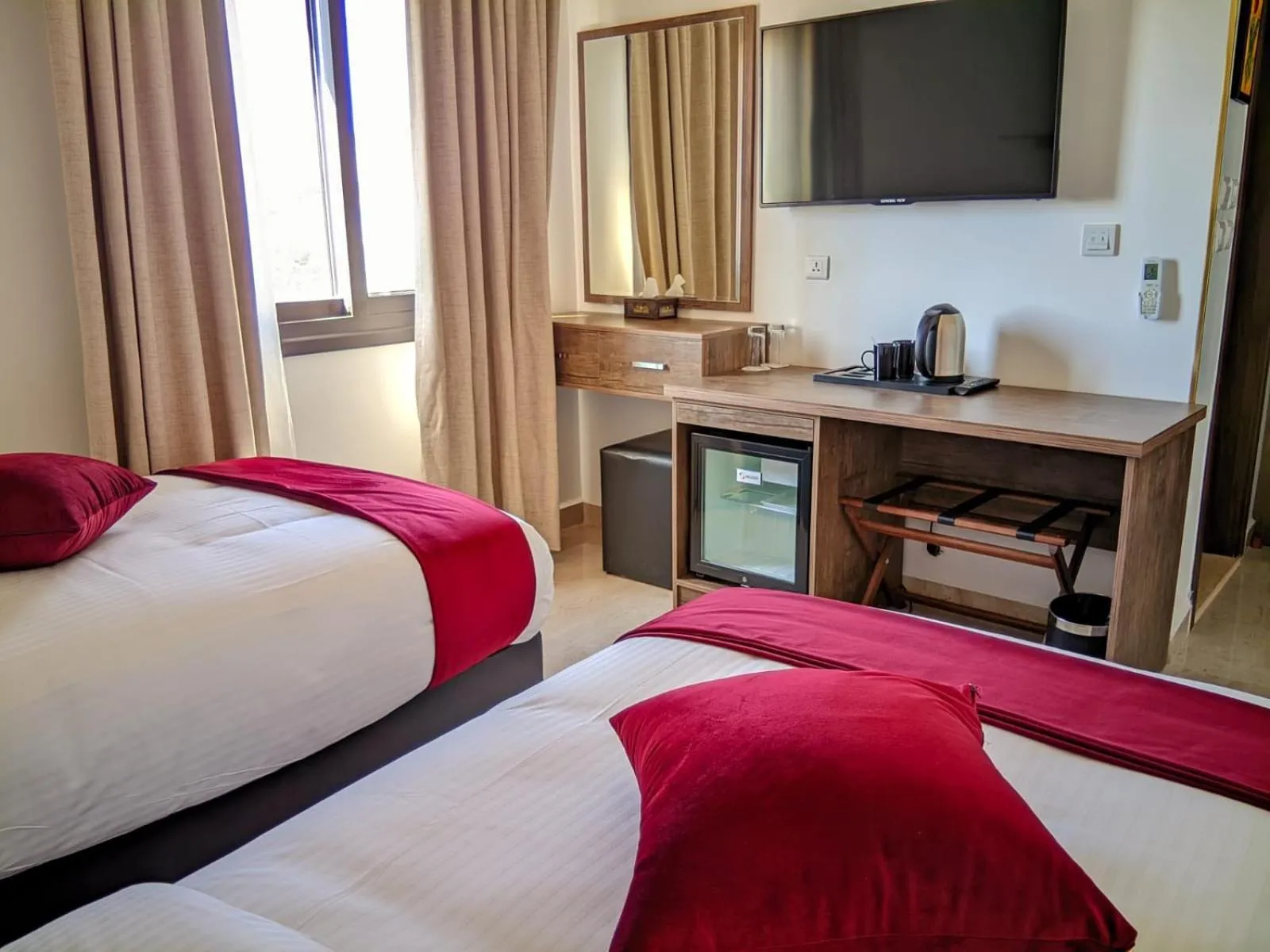 Bed in Petra Bermudez Hotel