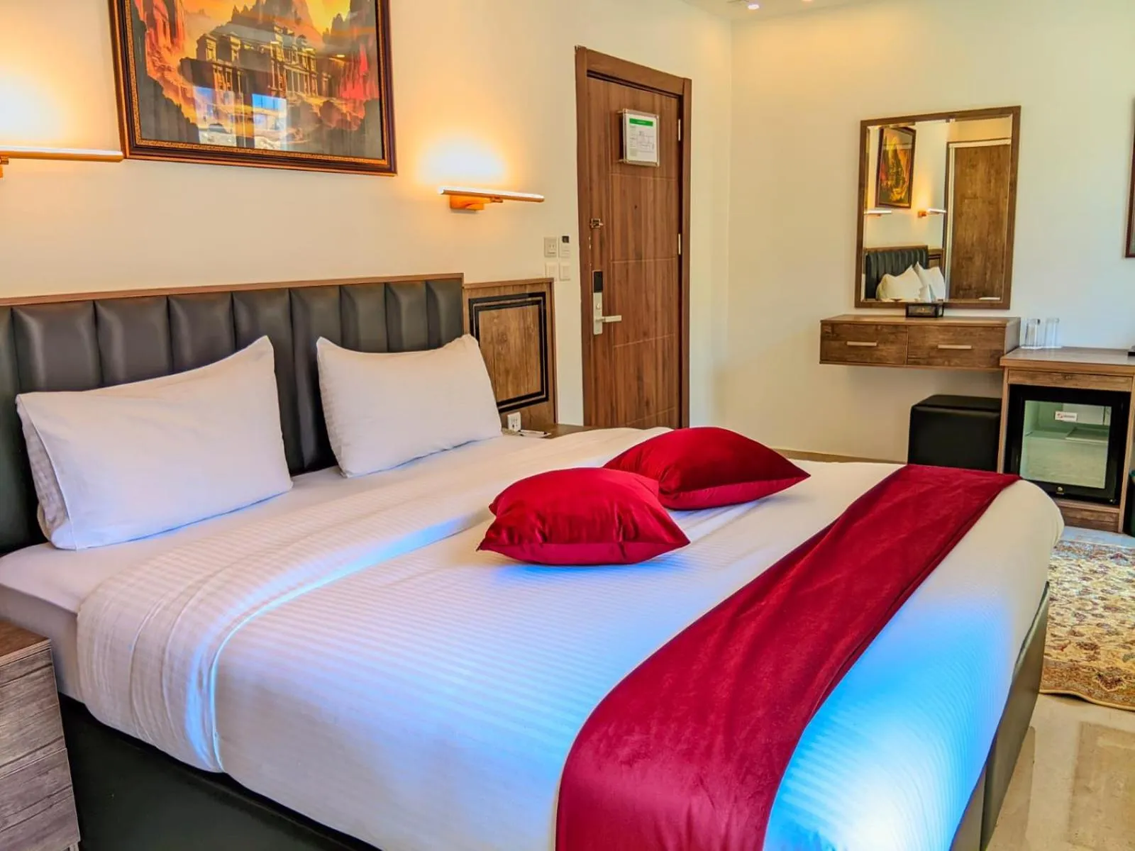 Bed in Petra Bermudez Hotel