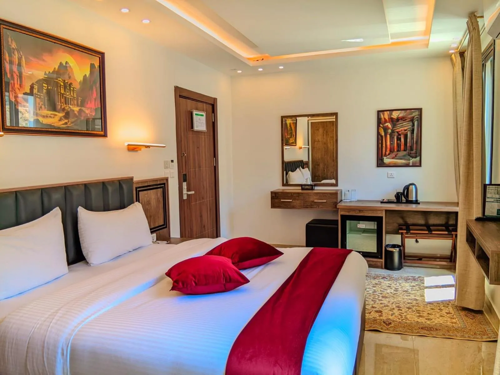 Bed in Petra Bermudez Hotel