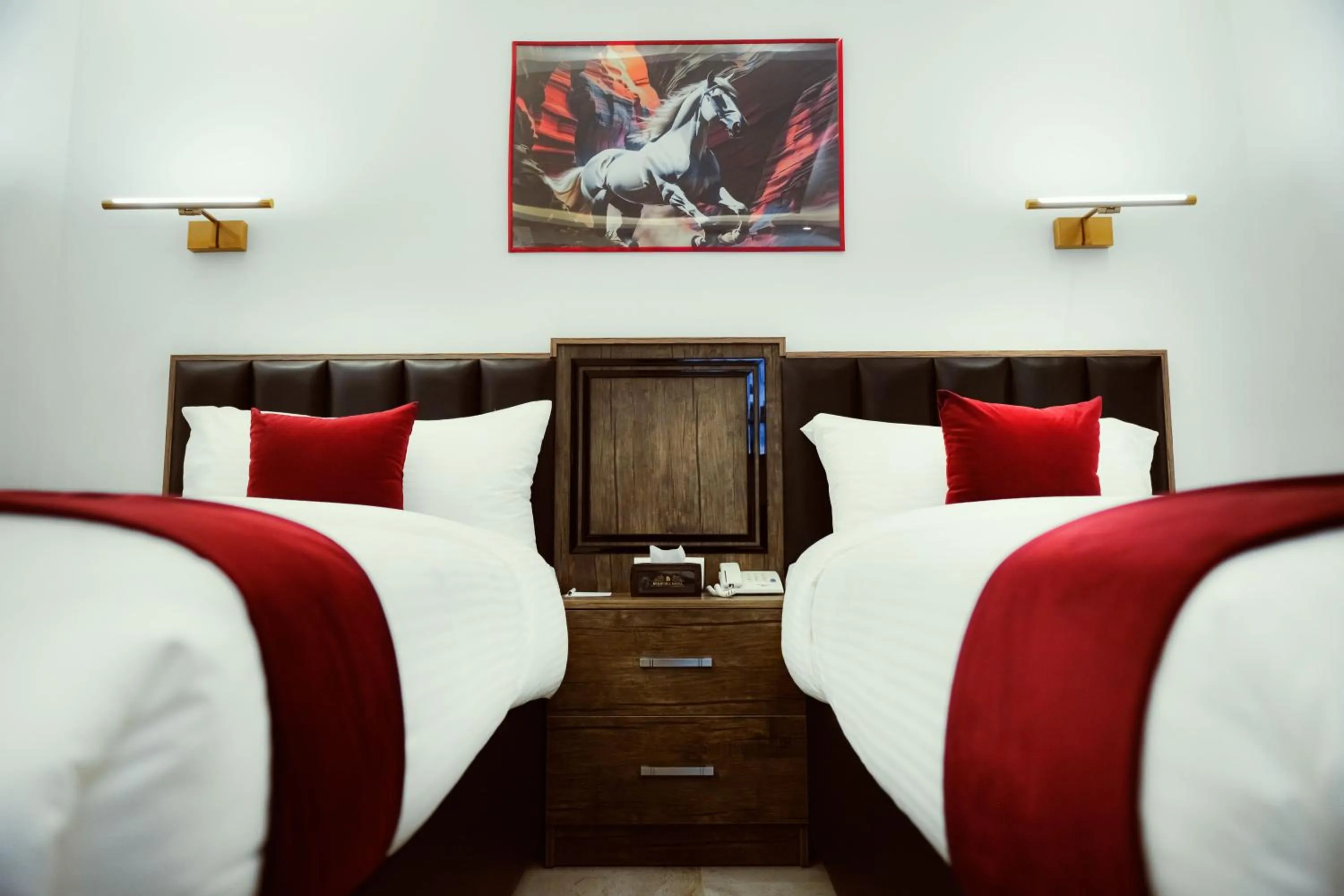 Bed in Petra Bermudez Hotel