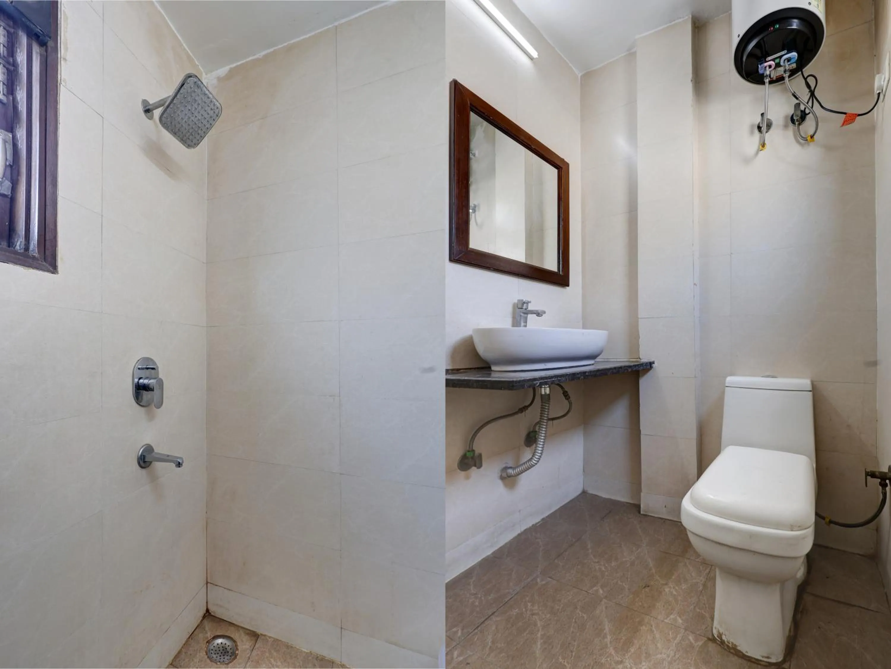 Shower in Mauryan Elite Hotel Qutab Minar Metro Station