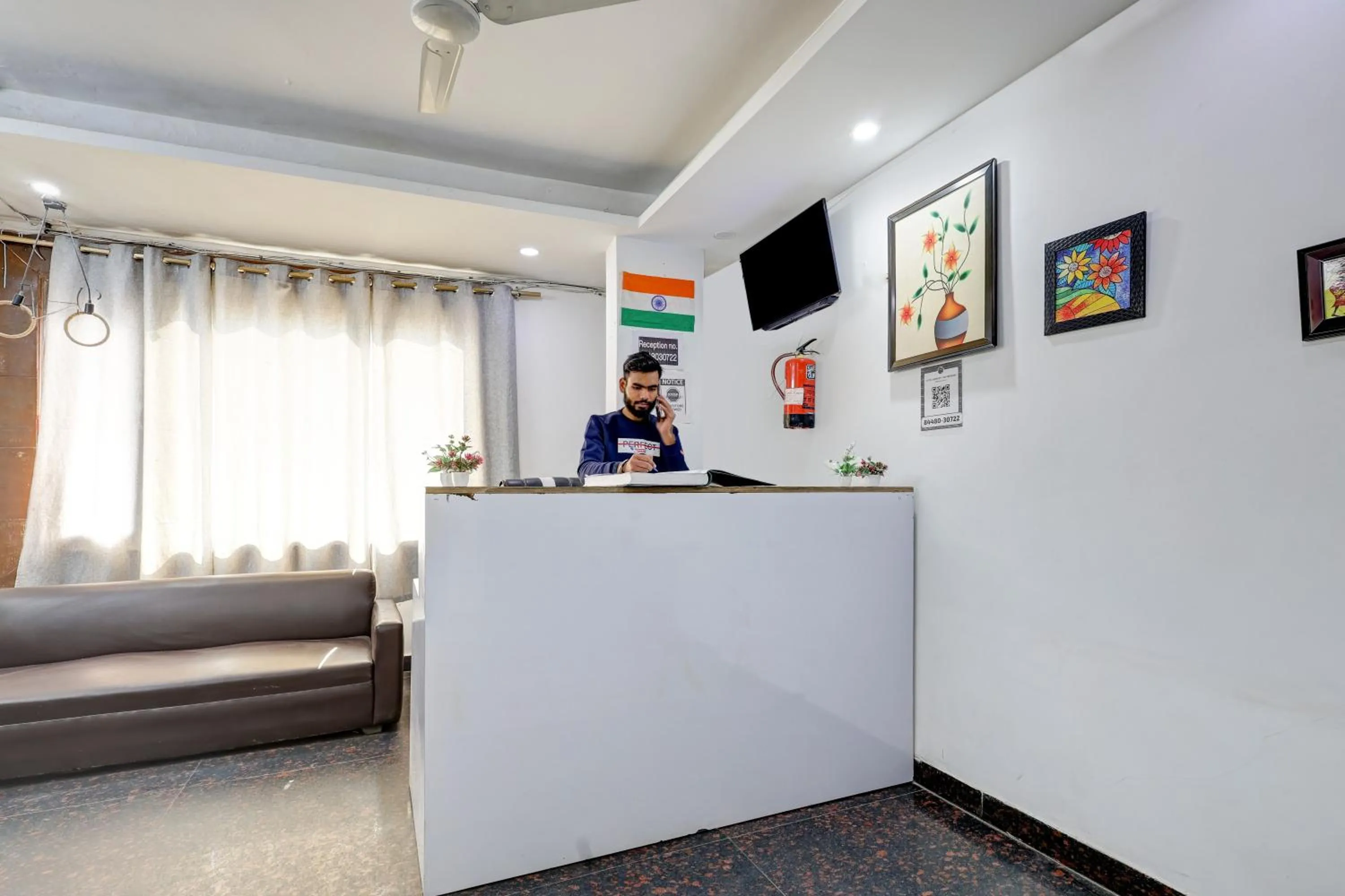 Lobby or reception in Mauryan Elite Hotel Qutab Minar Metro Station