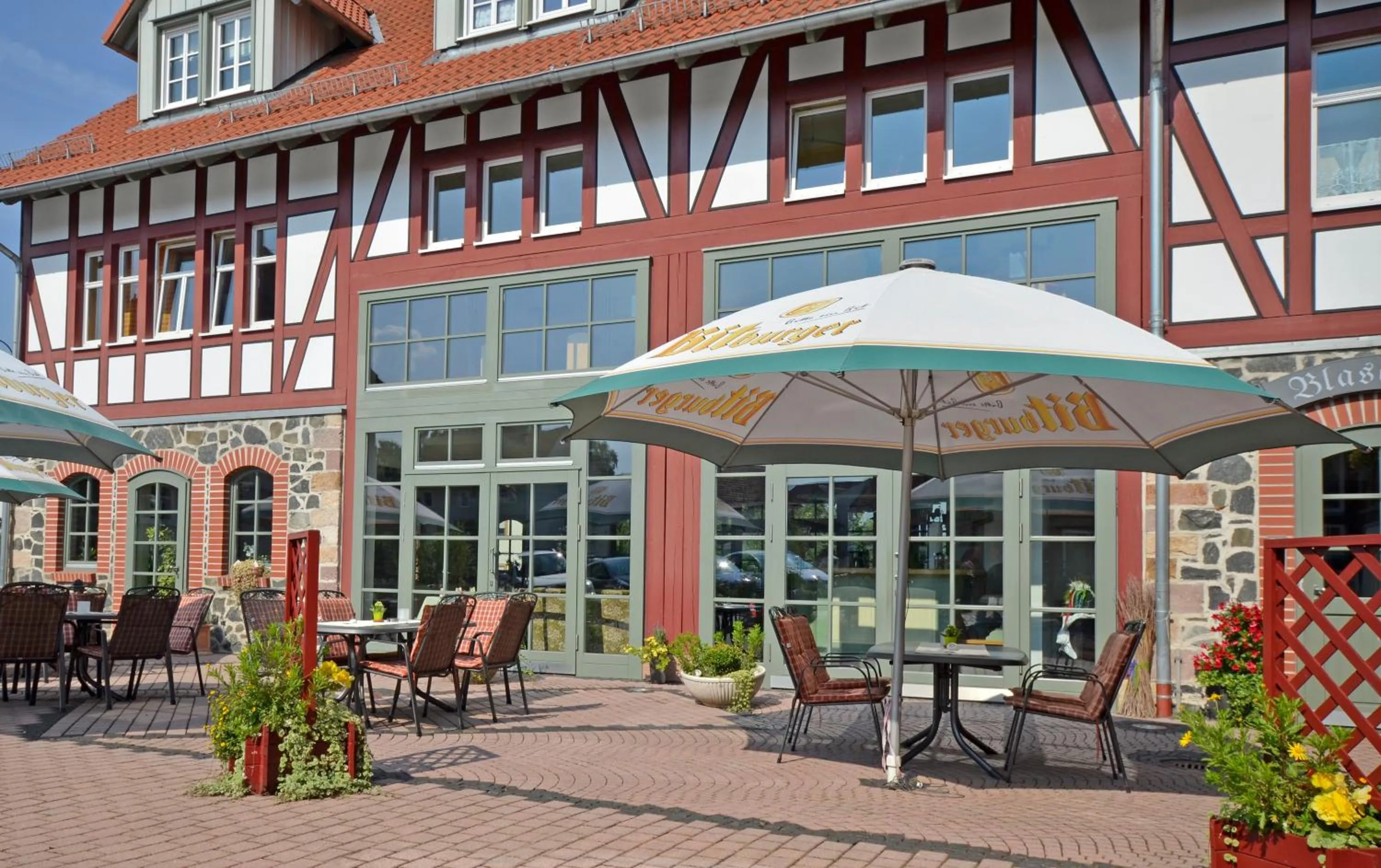 Patio in Hotel Zur Schmiede