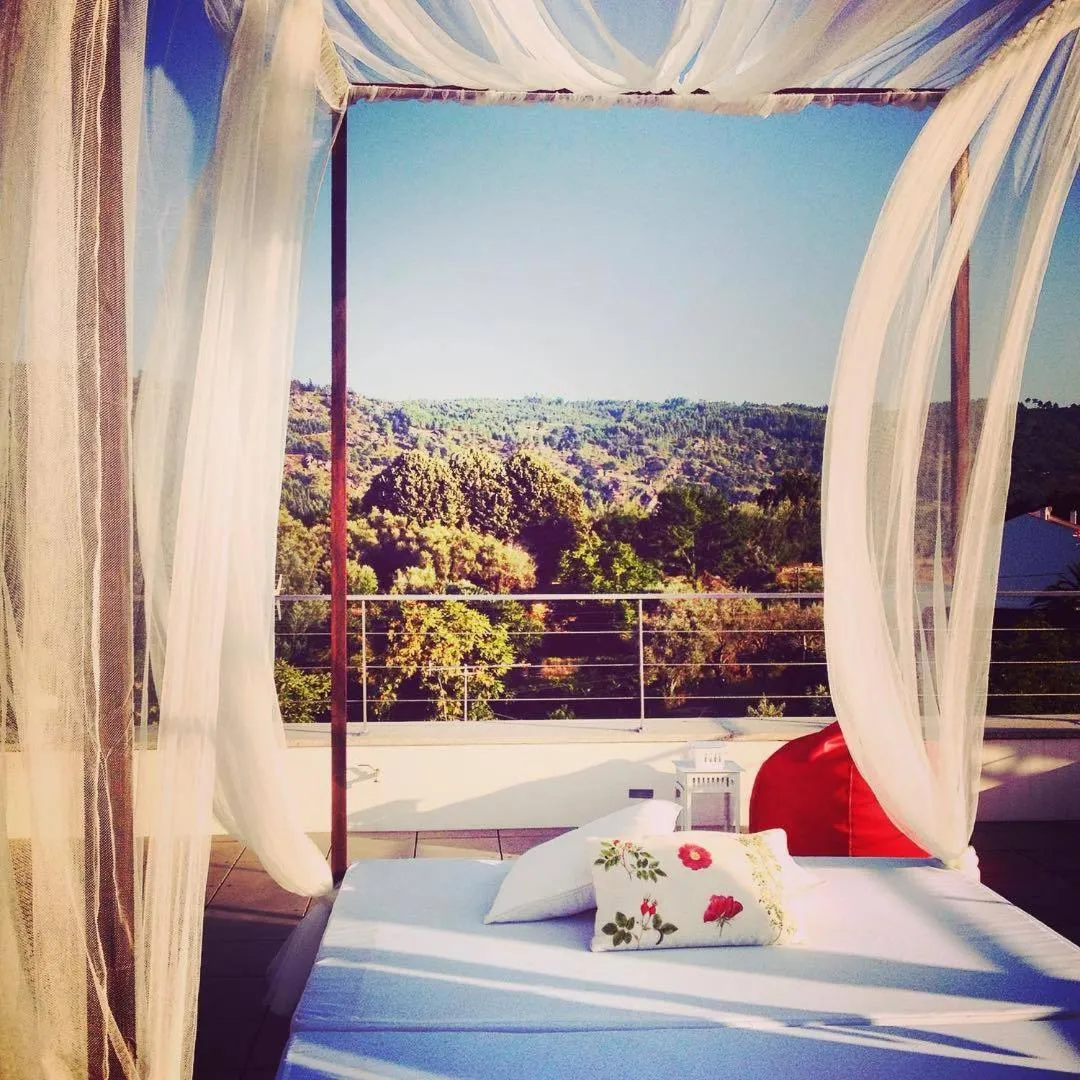 Balcony/Terrace, Bed in Casas do Patio Country Houses & Nature