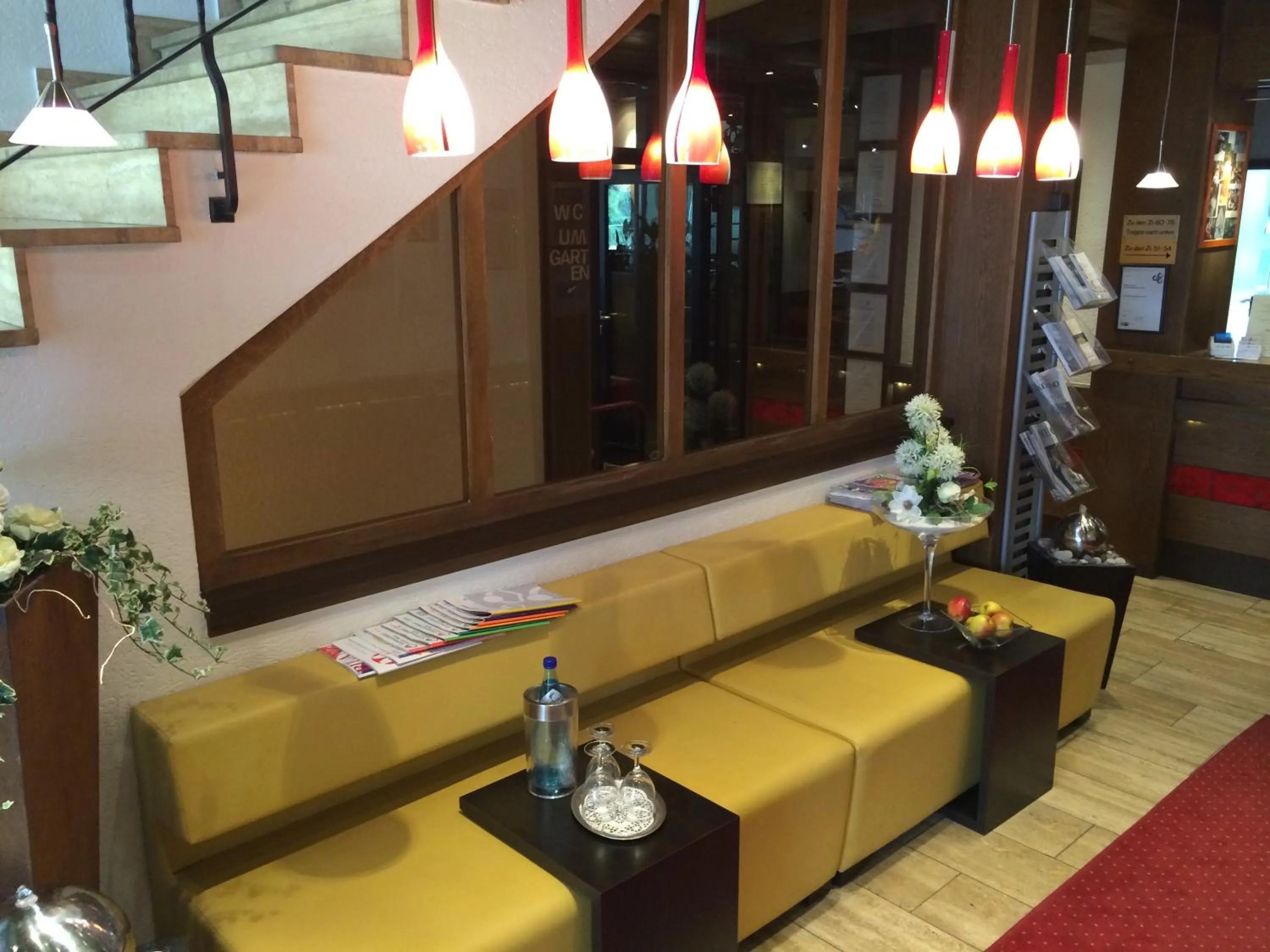 Lobby or reception in Hotel Zum Rosengarten