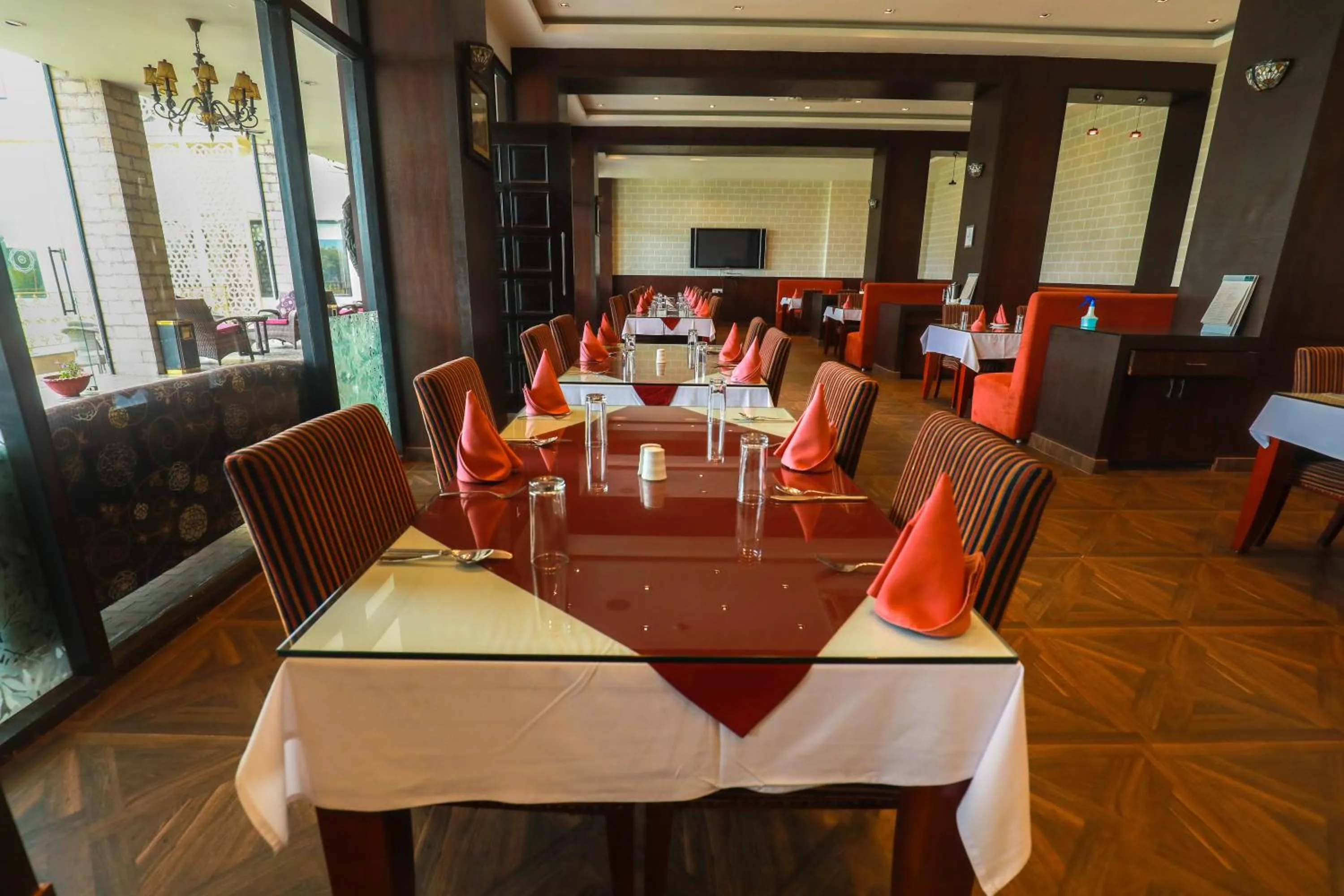Dining area in The Greenwood, Tezpur