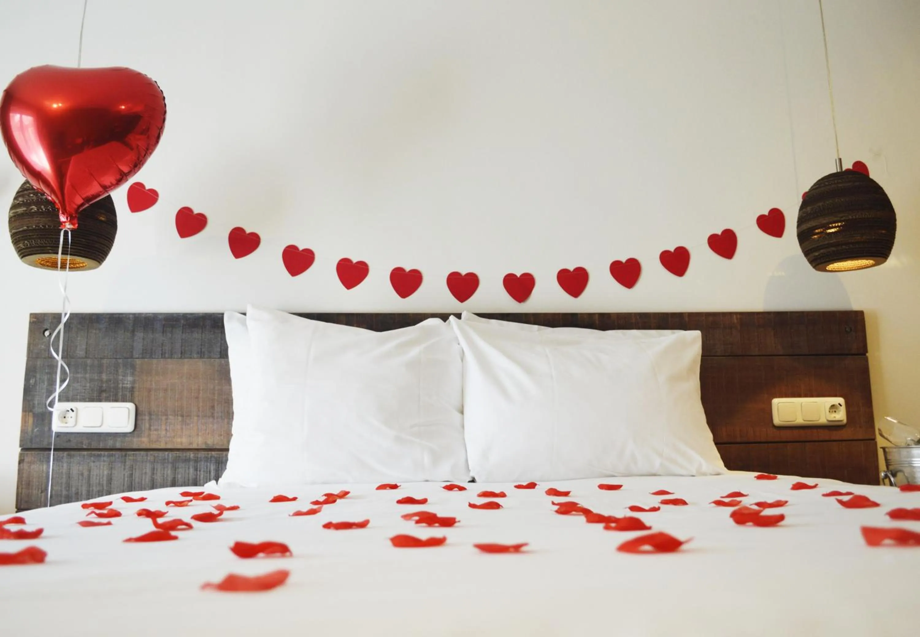 Bed in Van Heeckeren Hotel