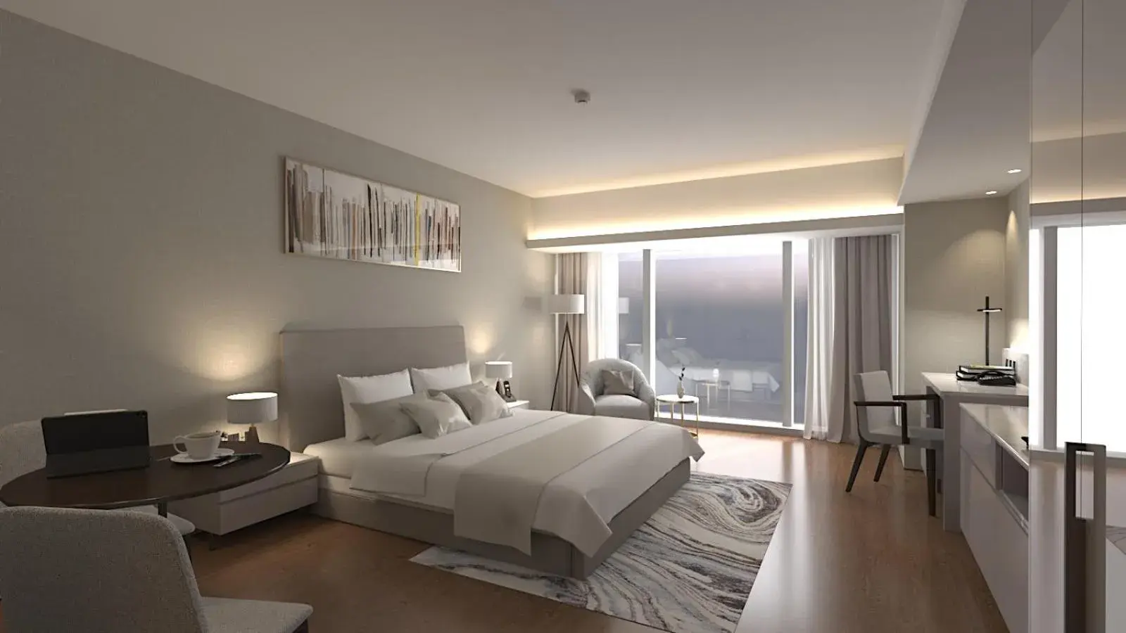 Bedroom, Bed in Oakwood Makati Avenue Bedroom, Bed in Oakwood Makati Avenue