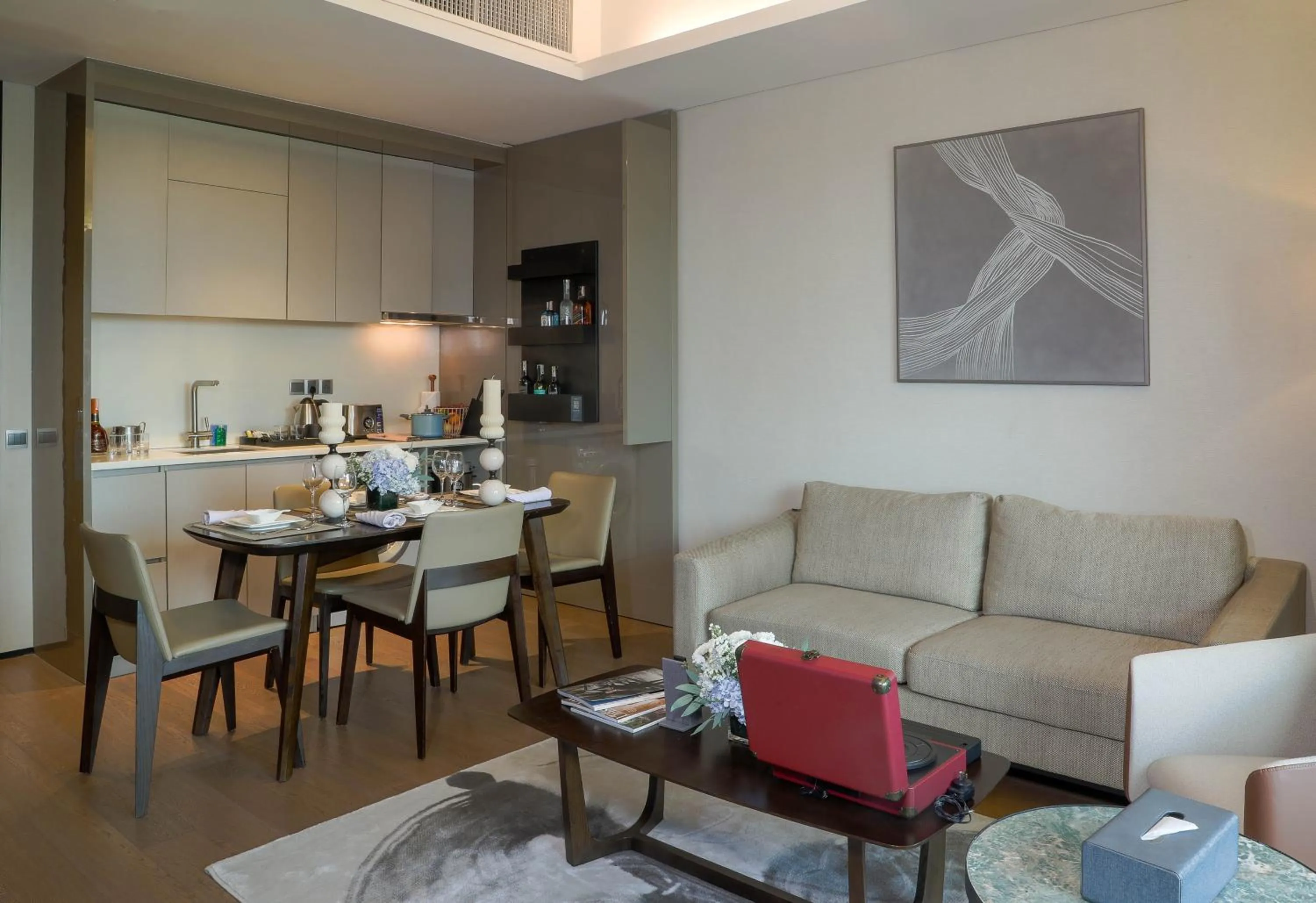 Living room in Oakwood Makati Avenue