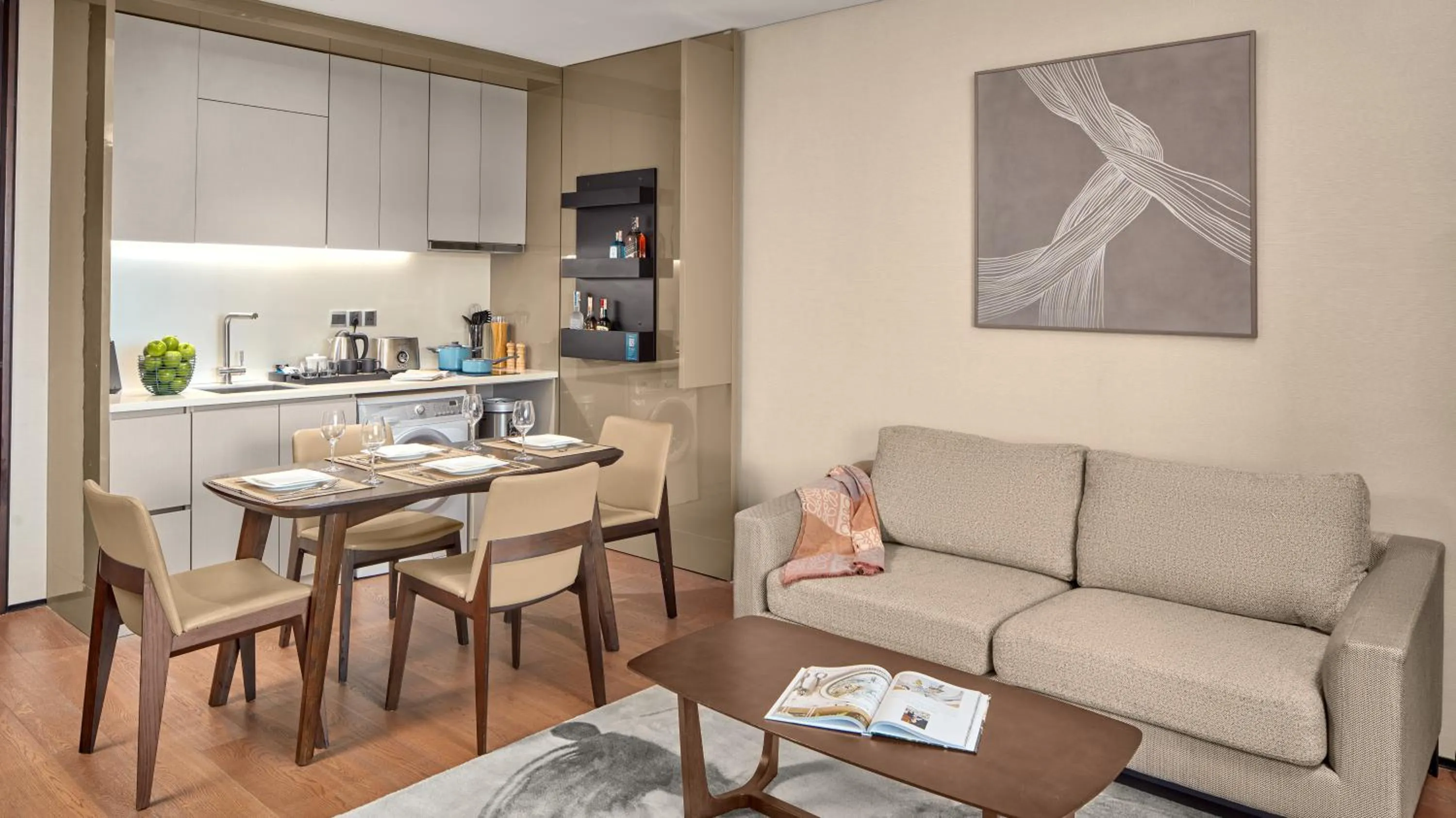 Kitchen or kitchenette in Oakwood Makati Avenue