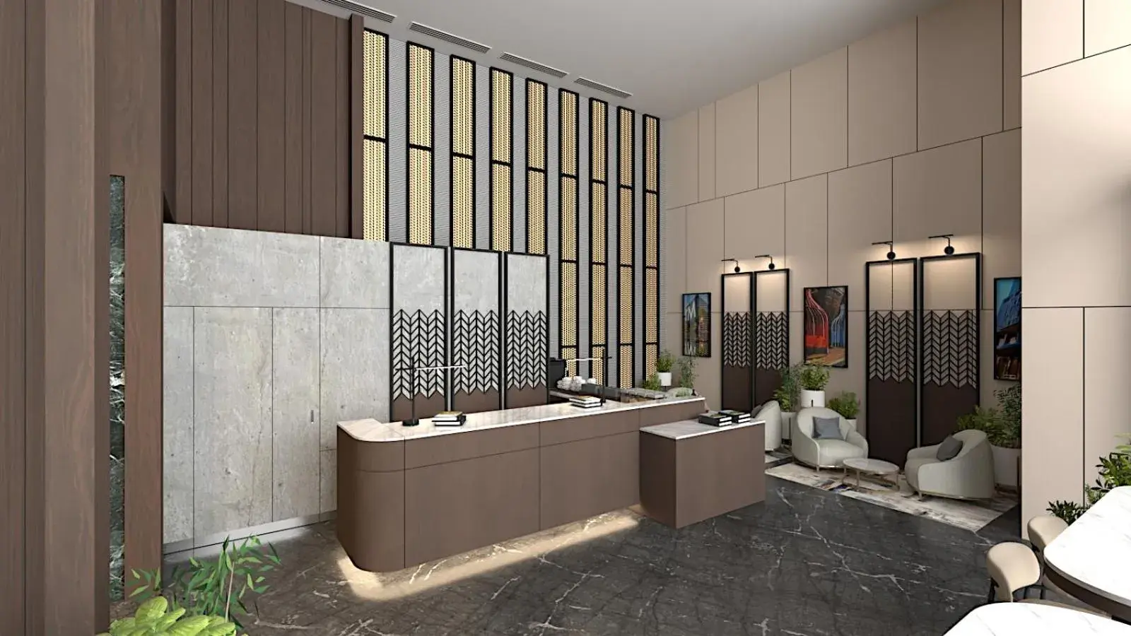 Lobby or reception in Oakwood Makati Avenue Lobby or reception in Oakwood Makati Avenue