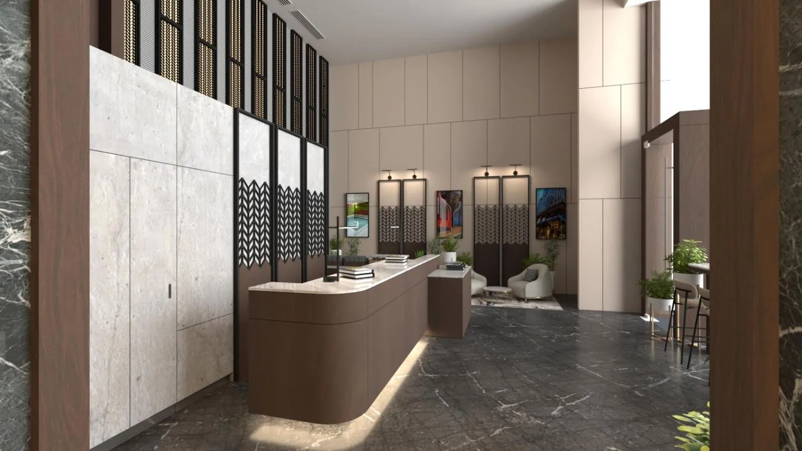 Lobby or reception in Oakwood Makati Avenue