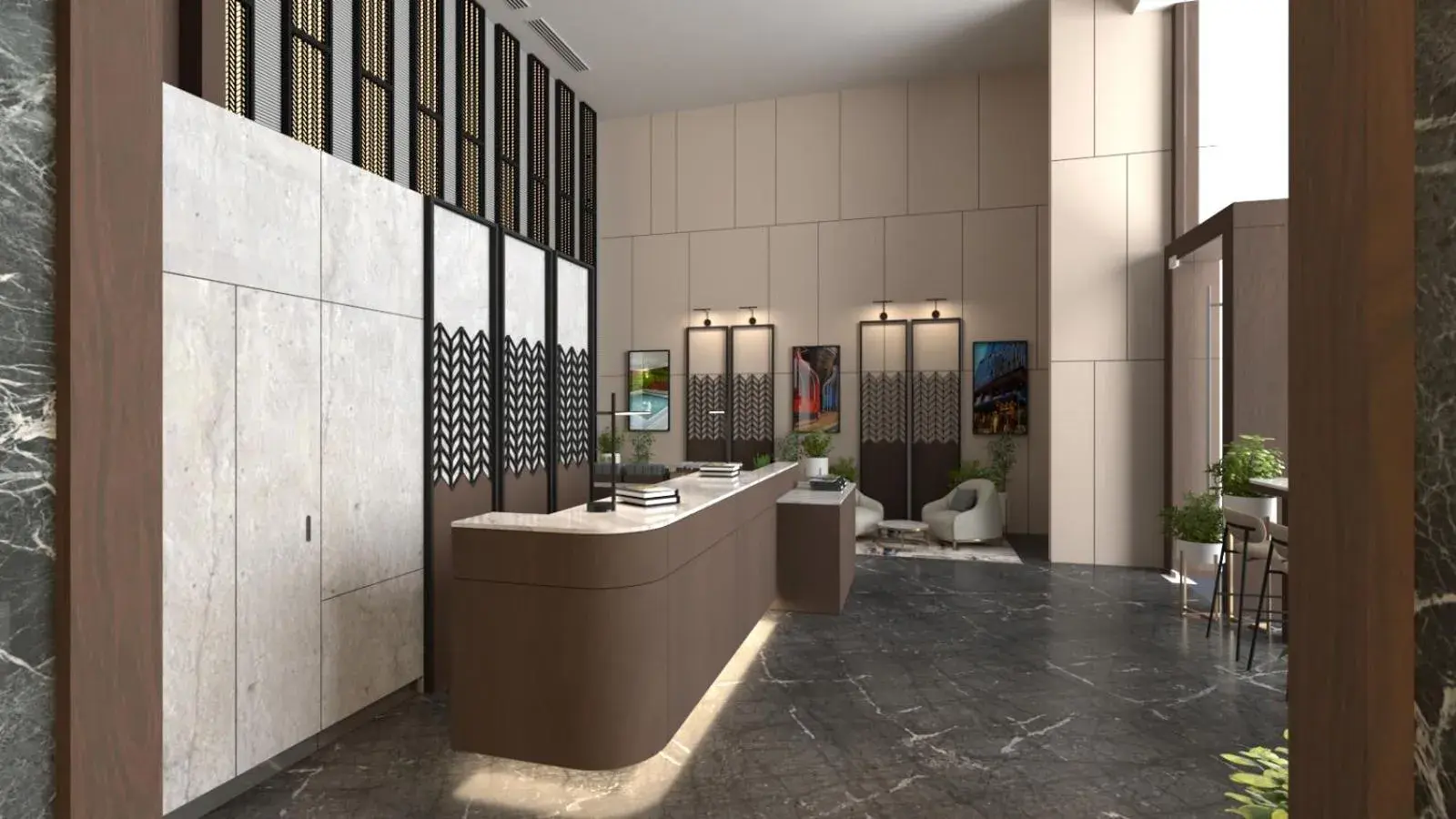 Lobby or reception in Oakwood Makati Avenue Lobby or reception in Oakwood Makati Avenue