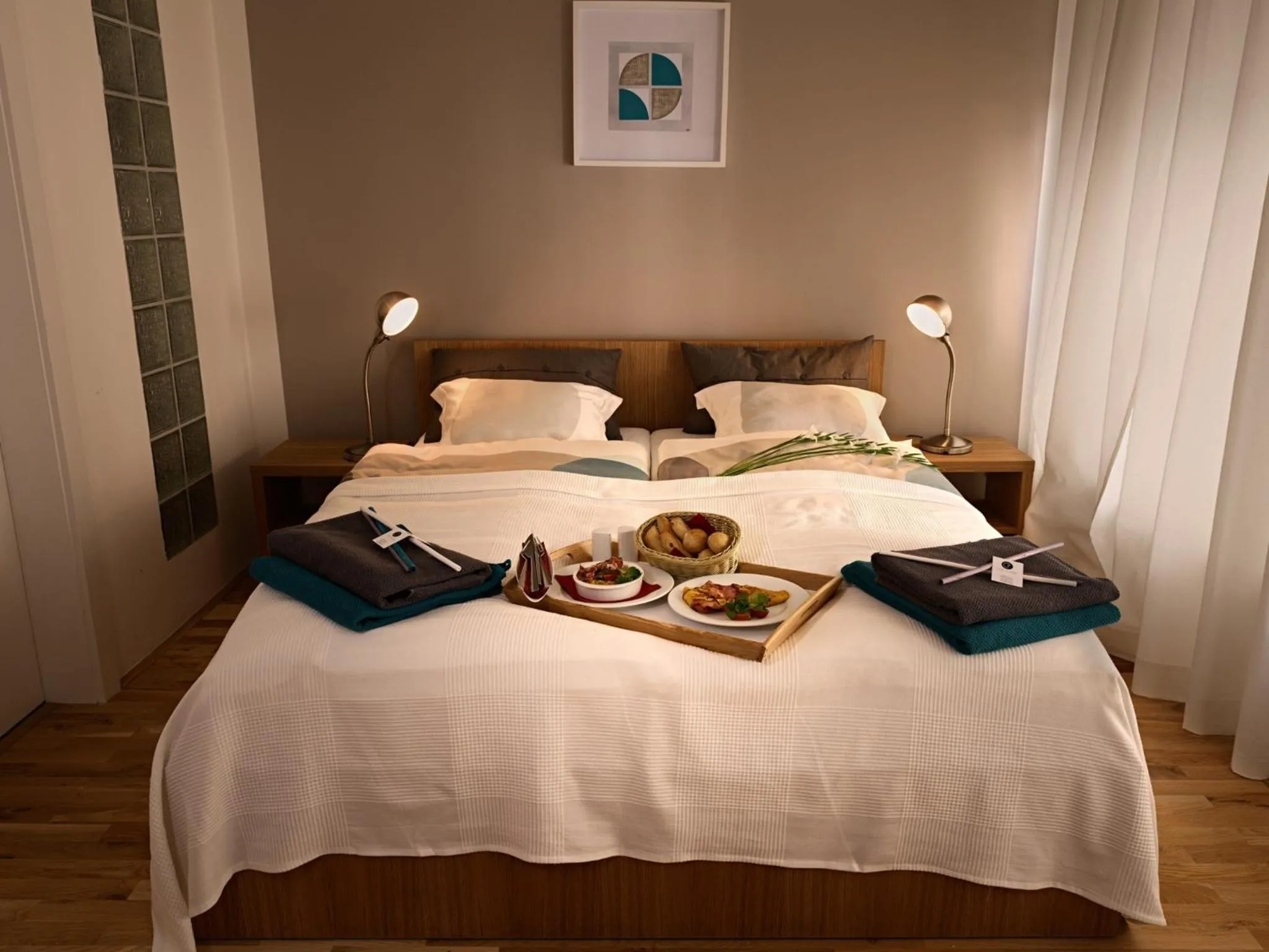 Bedroom, Bed in Bed and breakfast Placzek