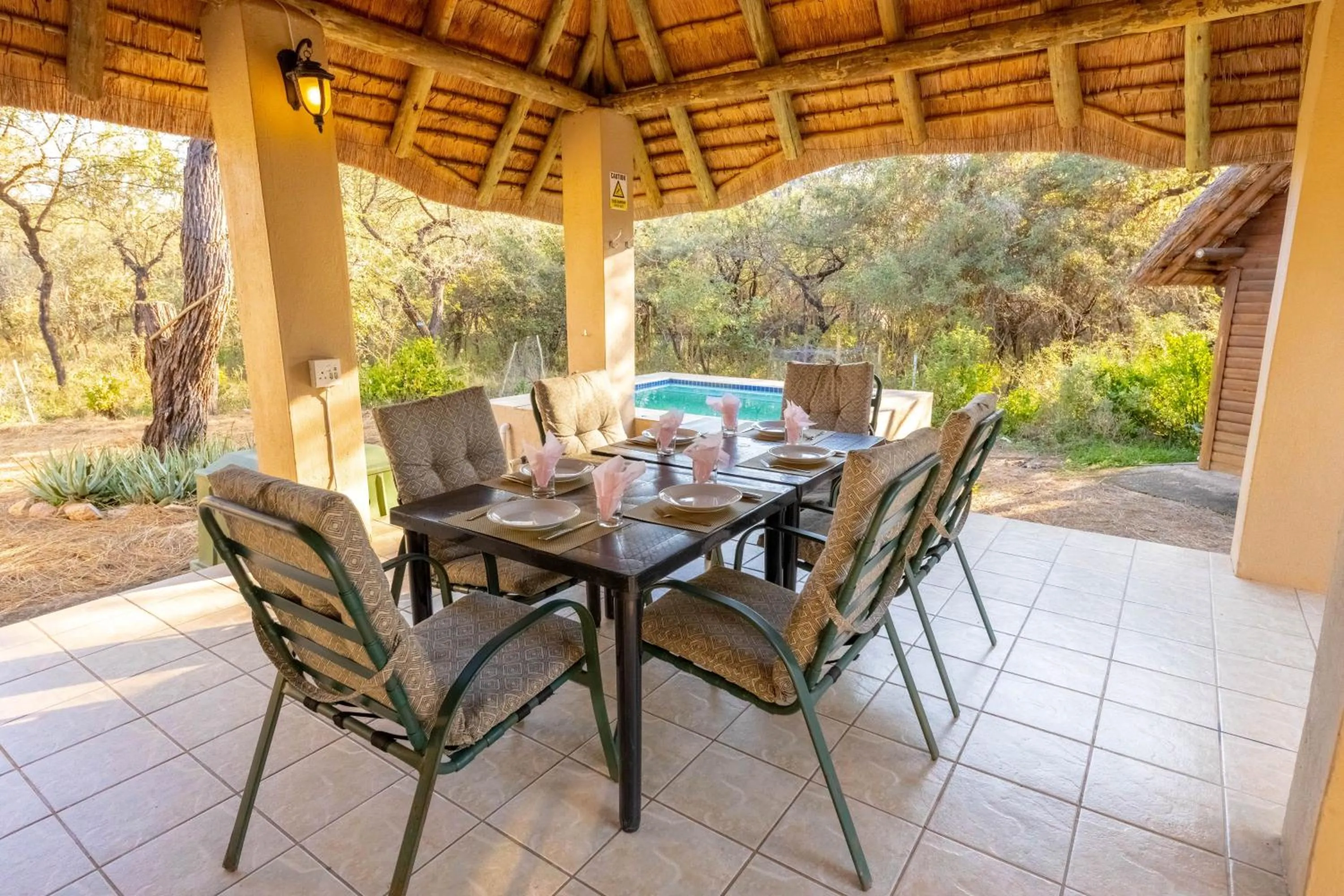Patio in Kruger Cottage